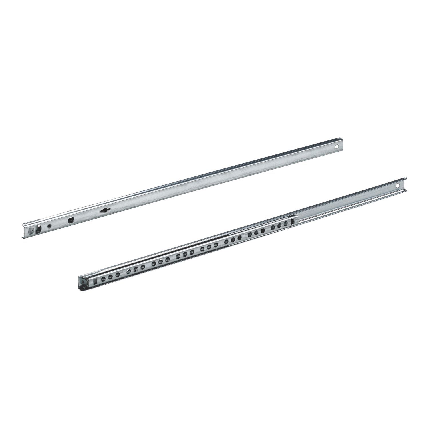 Essentials Steel Self-Closing Ball Bearing Drawer Runners 450mm 2 Pack (591VN)