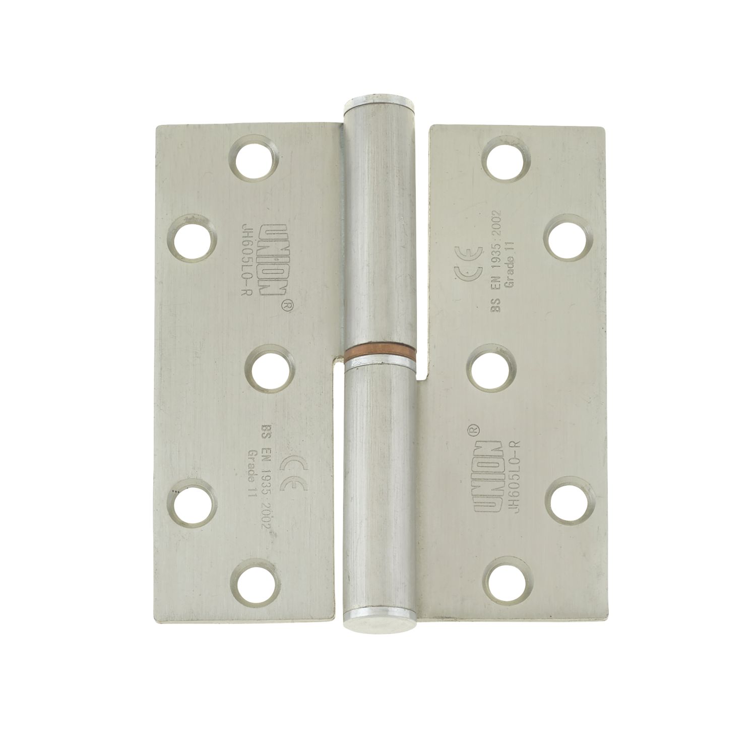 Union PowerLoad Zinc-Plated Right-Handed Grade 13 Fire Rated Lift-Off Hinges 100mm x 88mm 3 Pack (5938T)