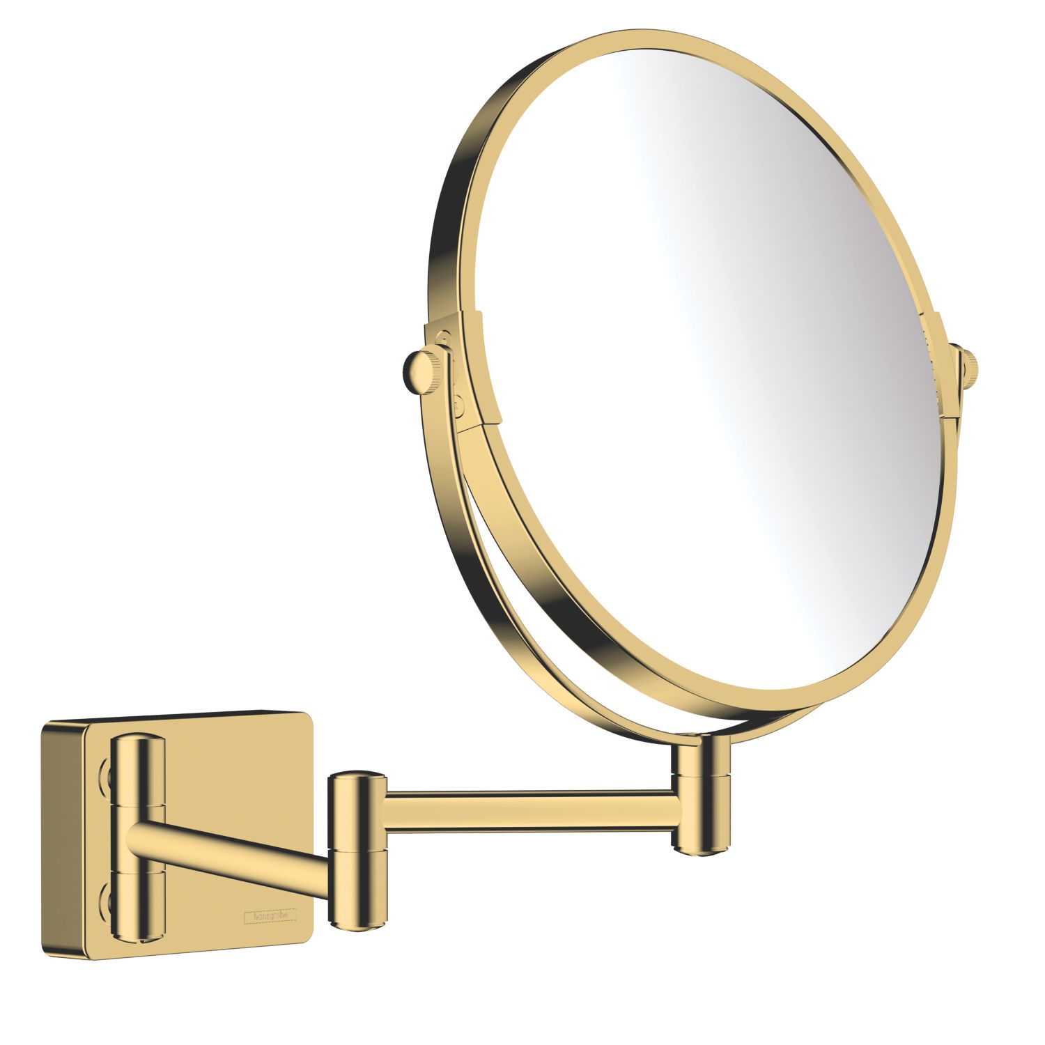 Hansgrohe AddStoris Shaving Mirror Polished Gold Optic 208mm x 344mm x 283mm (595VH)