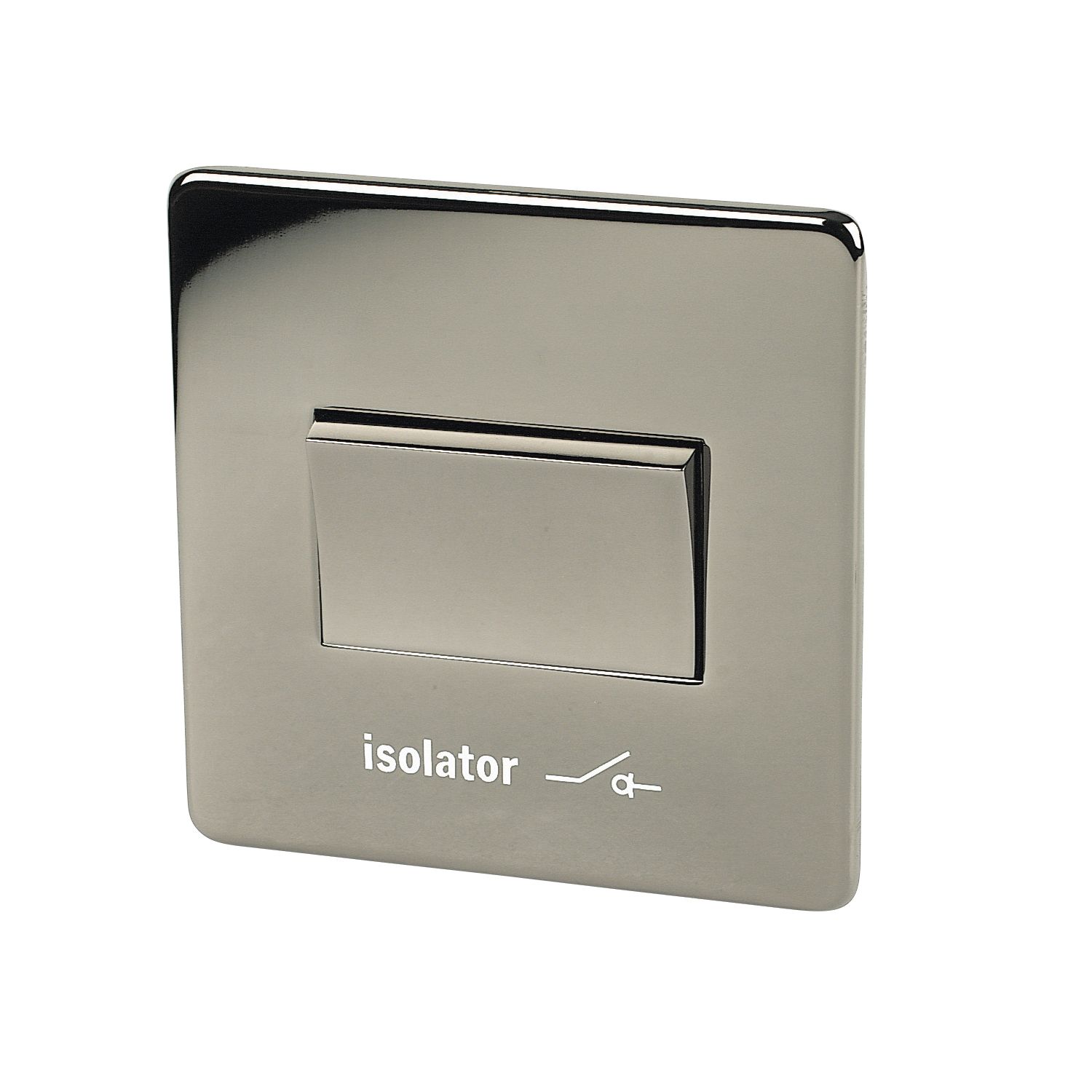 Crabtree Platinum 6A 1-Gang 3-Pole Fan Isolator Switch Black Nickel (59636)