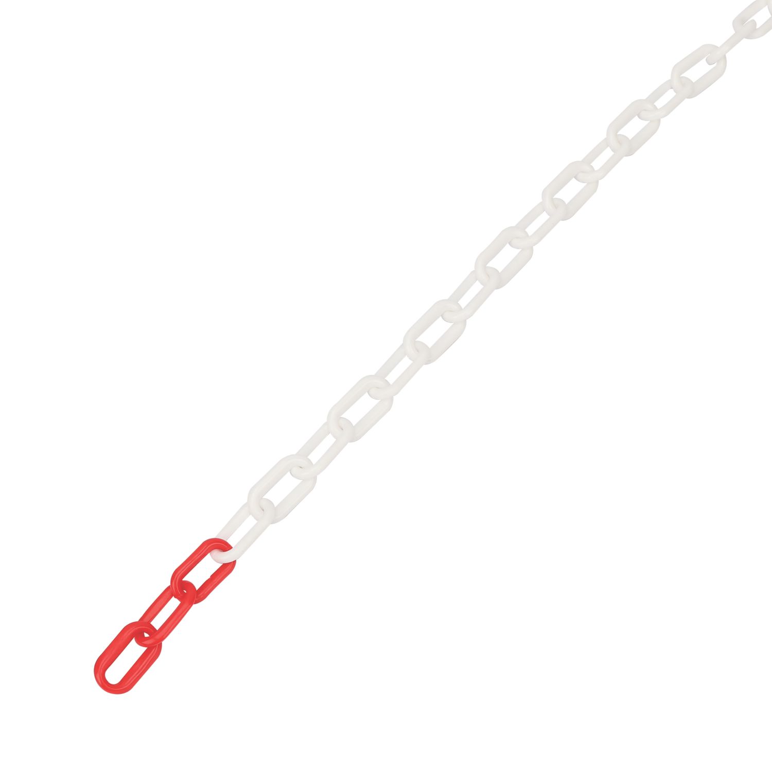 Essentials Plastic Red/White Signalling Chain x 5m (596FE)