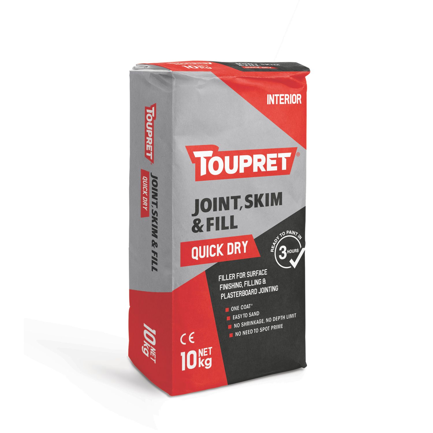 Toupret Joint, Skim & Fill Quick Dry 10kg (596HE)