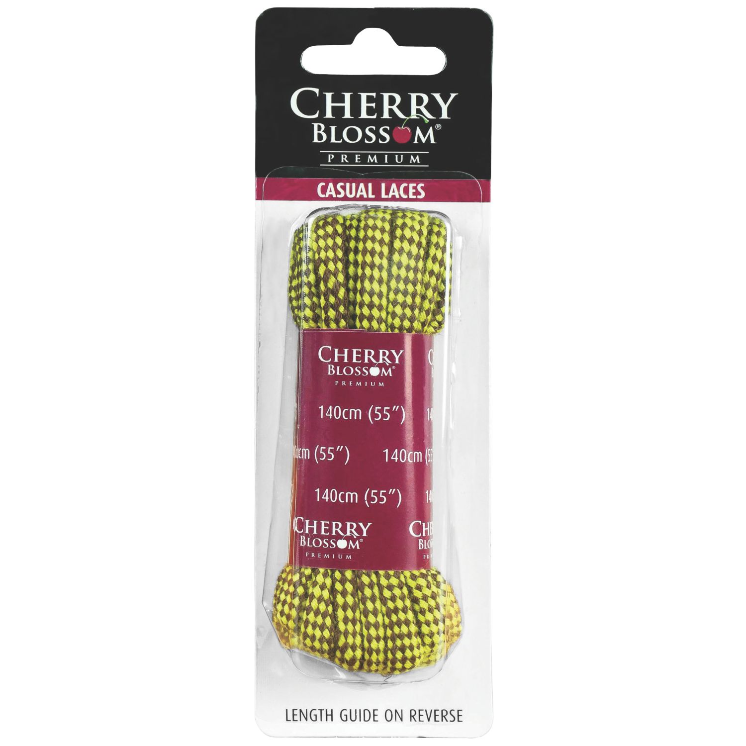 Cherry Blossom Shoe Laces Tan / Yellow 140cm 1 Pair (596HT)