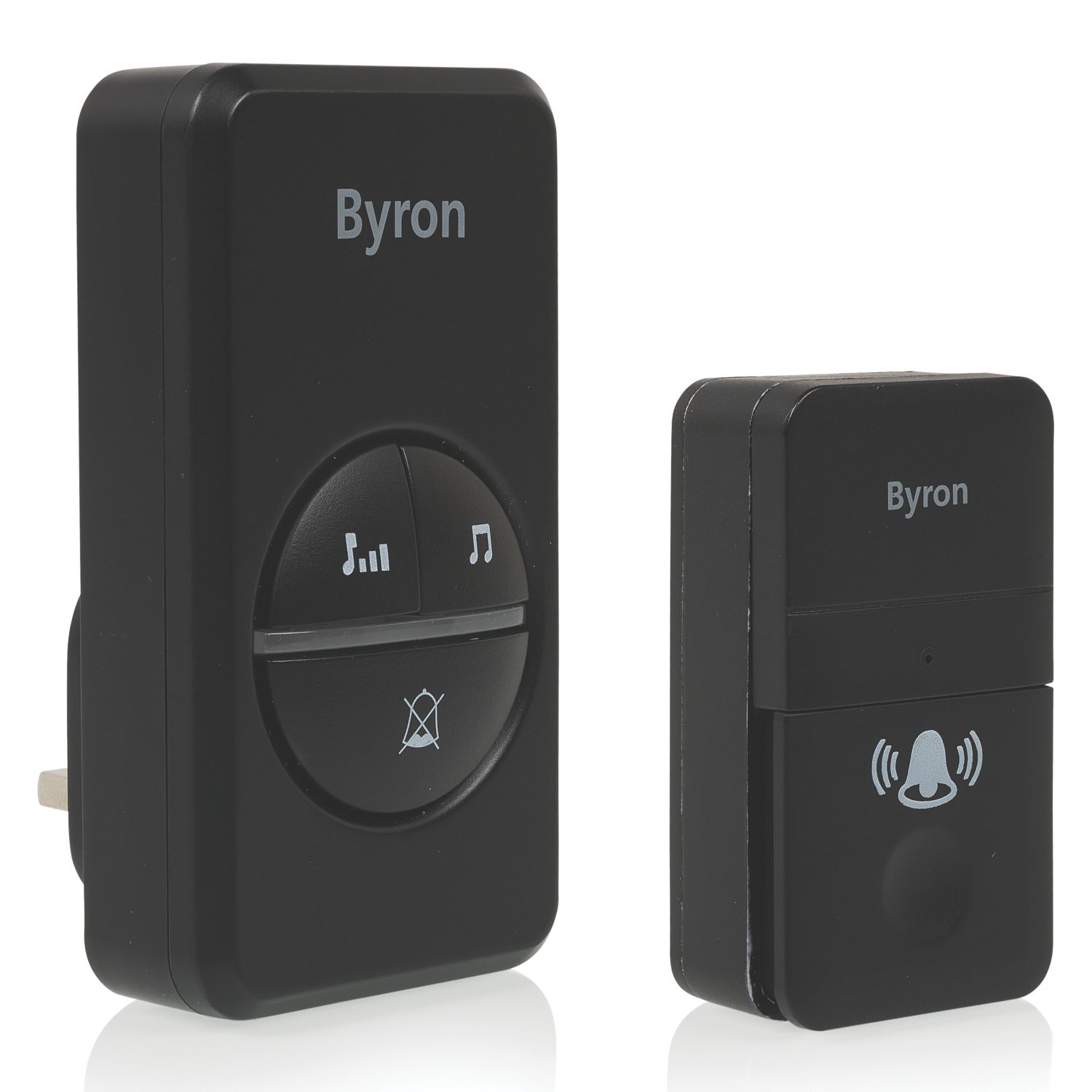 Byron DBY-23452BS Plug-In Wireless Door Chime Black (597KW)