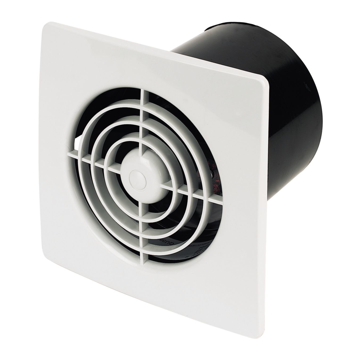 Manrose LP100STW 100mm (4") Axial Bathroom Extractor Fan with Timer White 240V (59811)