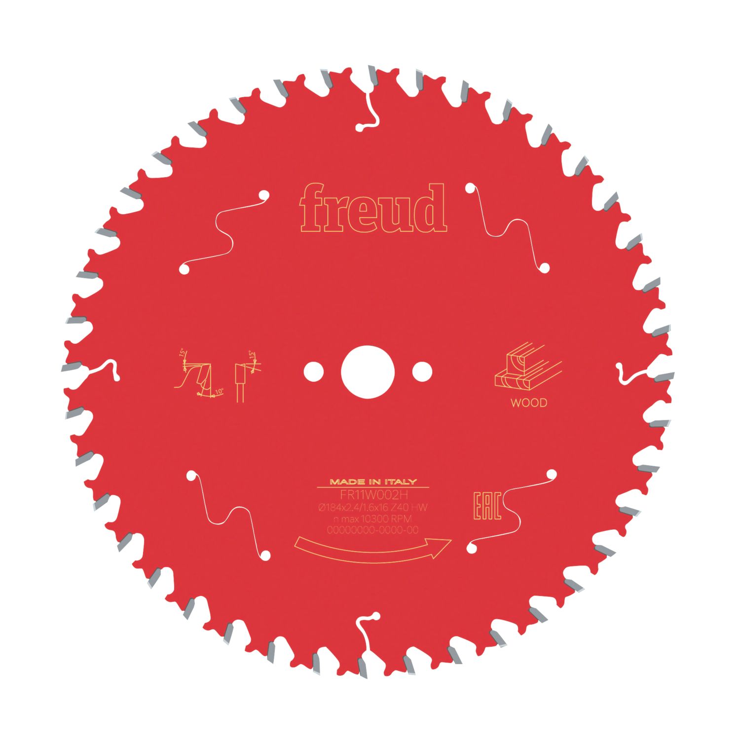 Freud Wood Circular Saw Blade 184mm x 16mm 40T (598KJ)