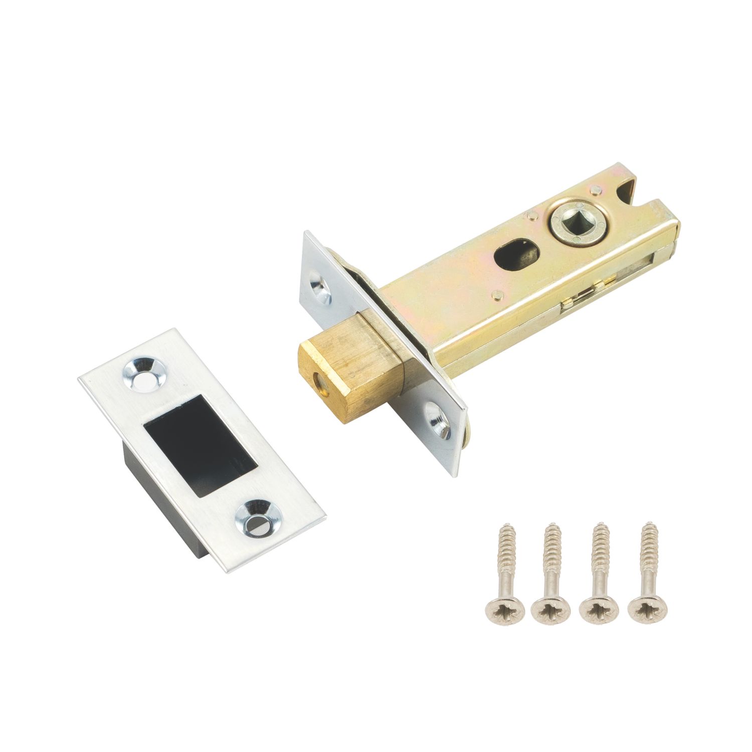 Smith & Locke Polished Chrome Tubular WC Deadbolt 76mm Case - 57mm Backset (598PX)