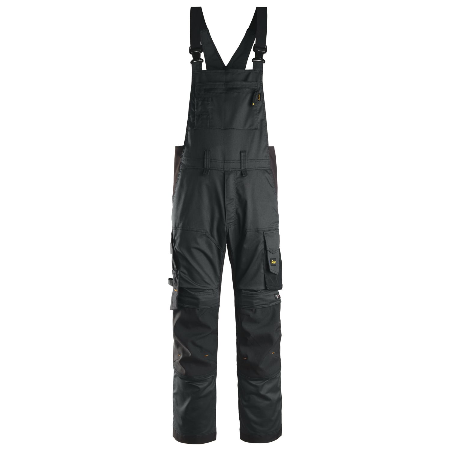 Snickers 6051 - Stretch Bib & Brace Overalls Black Large 39" W 32" L (598TV)