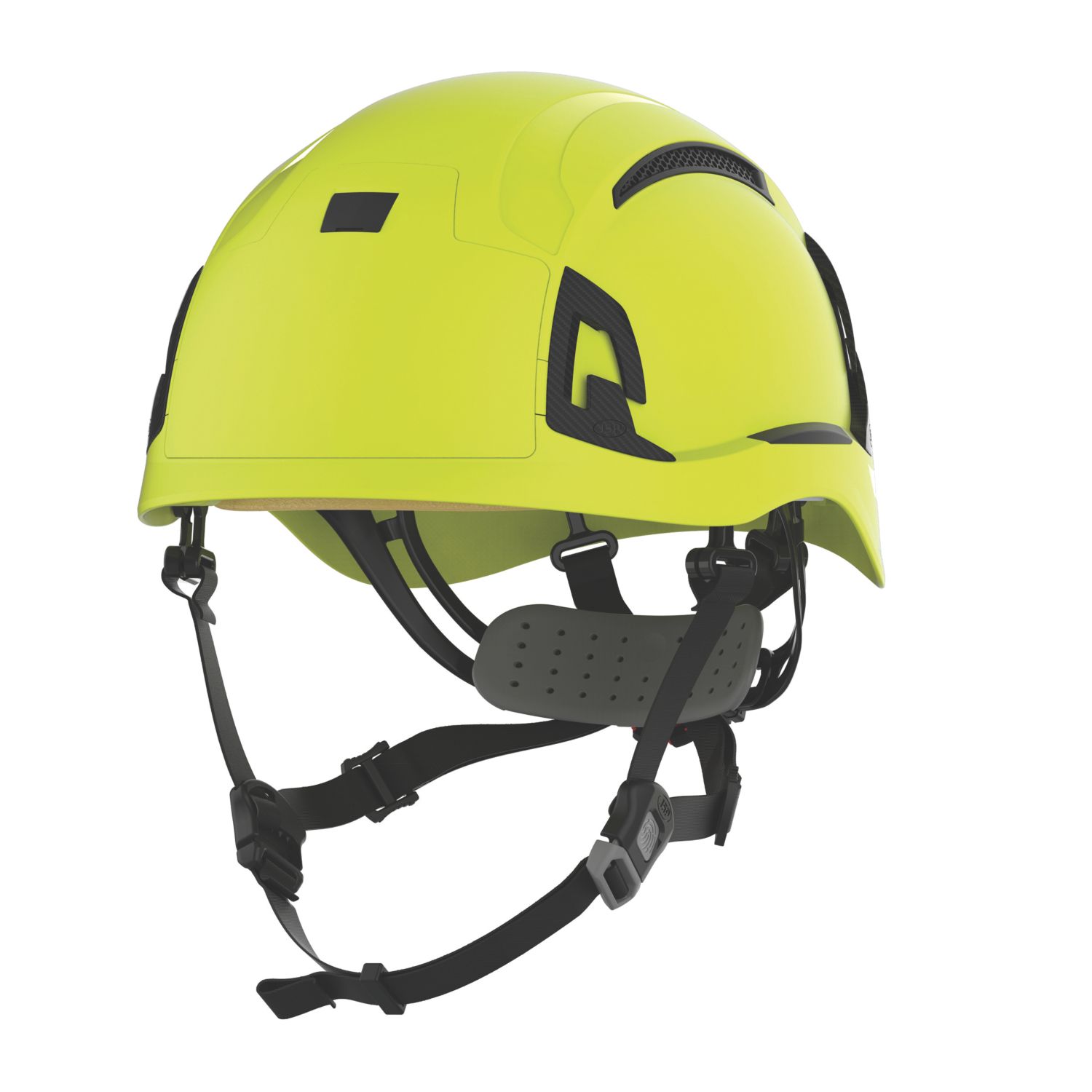 JSP EVO ALTA Baseworker Safety Helmet with Chinstrap Hi-Vis Yellow (599EE)