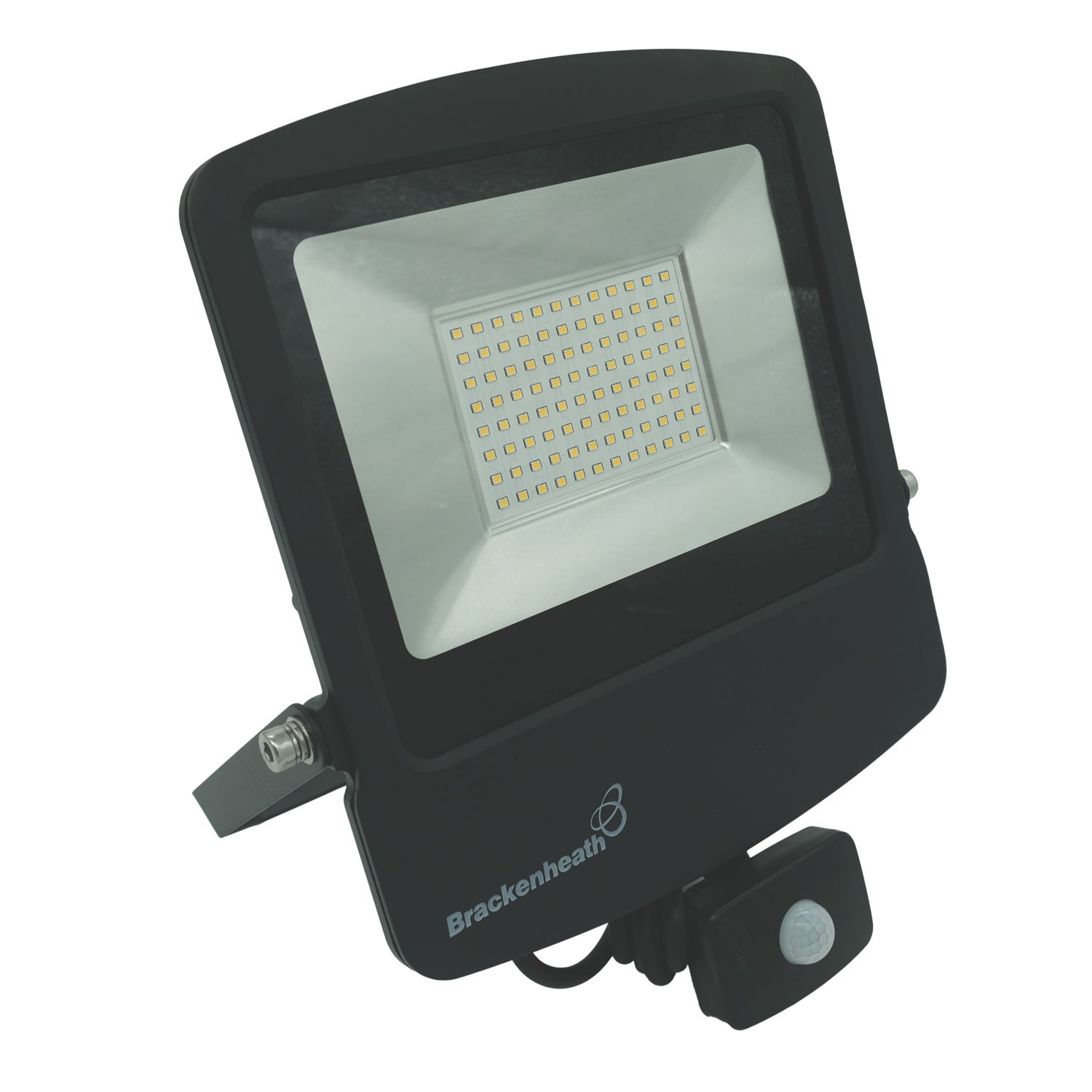 Brackenheath Outdoor LED Floodlight With PIR Sensor Black 100W 11,000lm (599YX)