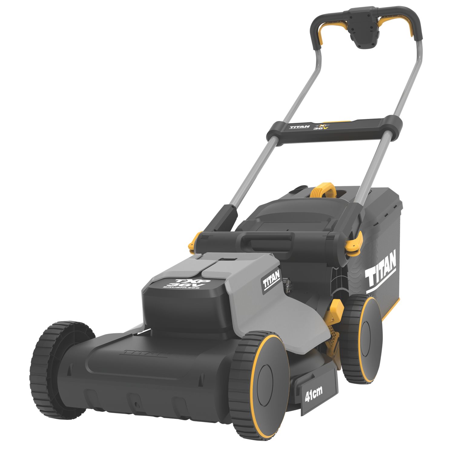 Titan 36V 1 x 4.0Ah Li-Ion TXP Brushless Cordless 41cm Rotary Lawn Mower (600PT)