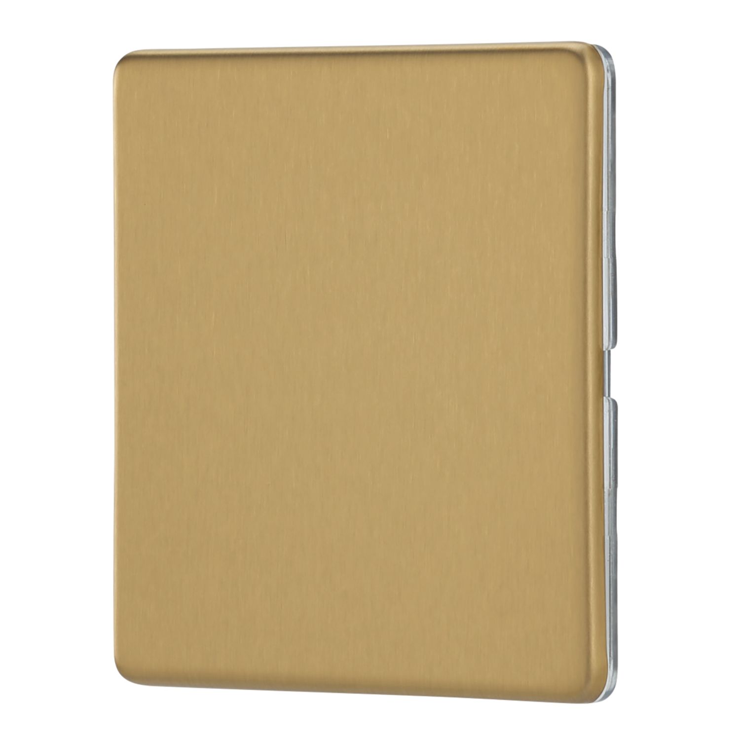 Contactum Lyric 1-Gang Blanking Plate Brushed Brass (601RP)