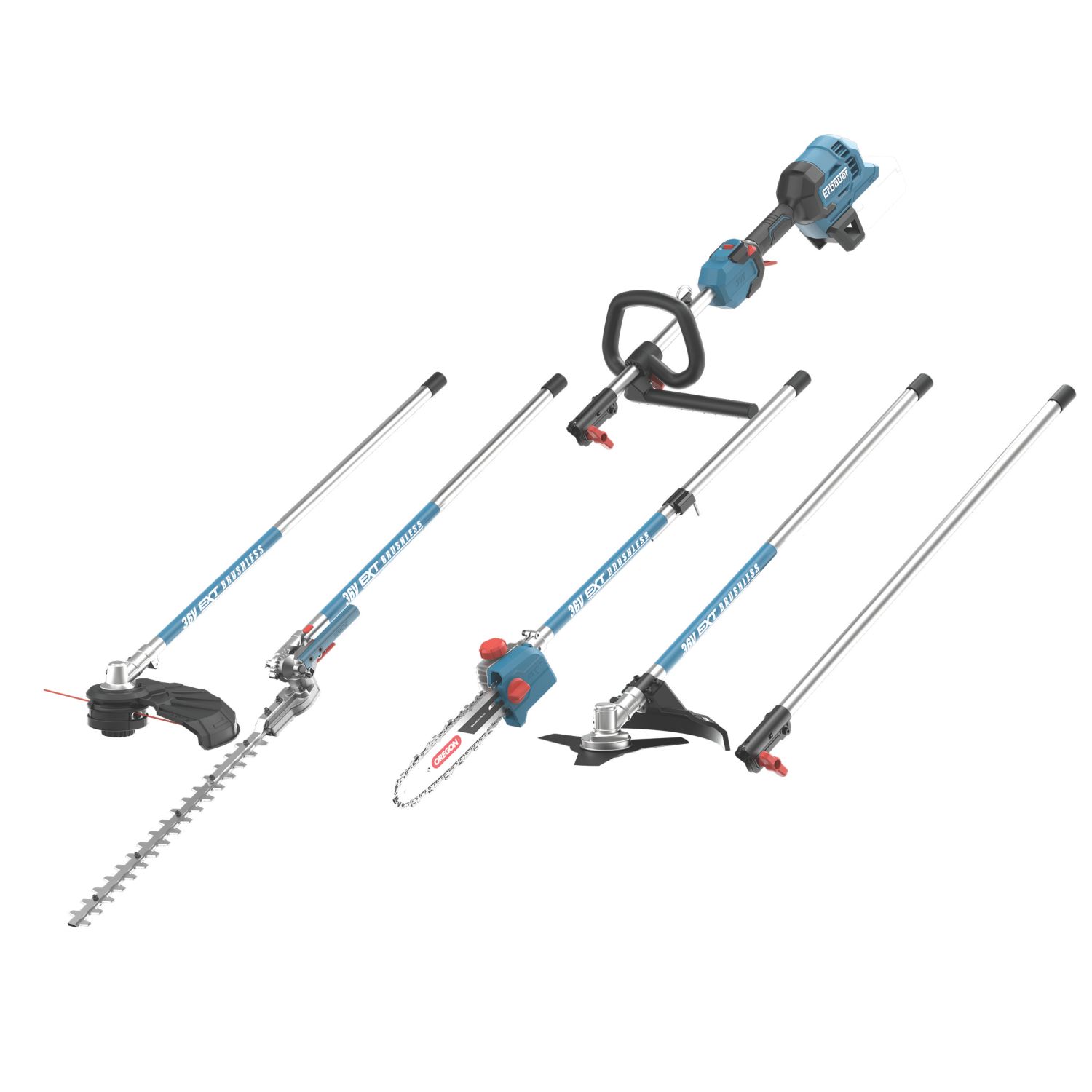 Erbauer ERT1029GMT 18/36V Li-Ion EXT Brushless Cordless Garden Multi-tool - Bare (601YY)
