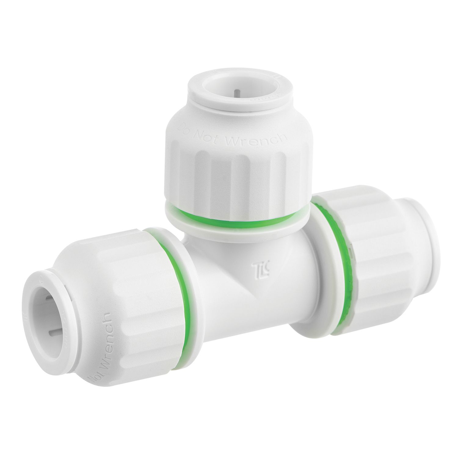 Flomasta Plastic Push-Fit Equal Tee 15mm (602HY)