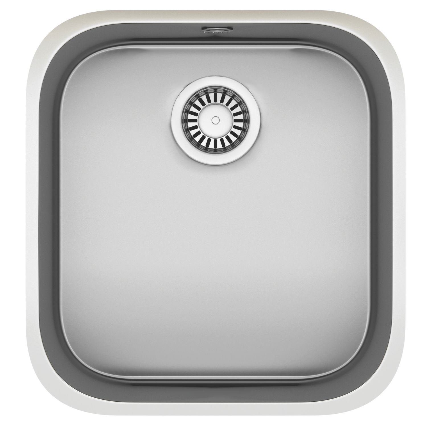 Franke Lucca 1 Bowl Brushed Stainless Steel Kitchen Sink 494mm x 464mm (602RF)