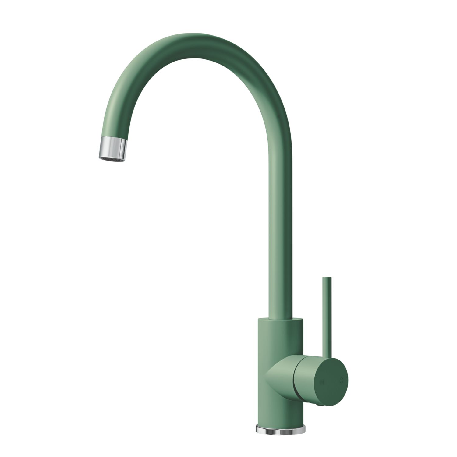 ETAL Sorrento Single Lever Kitchen Mixer Tap Sage Green (603FK)