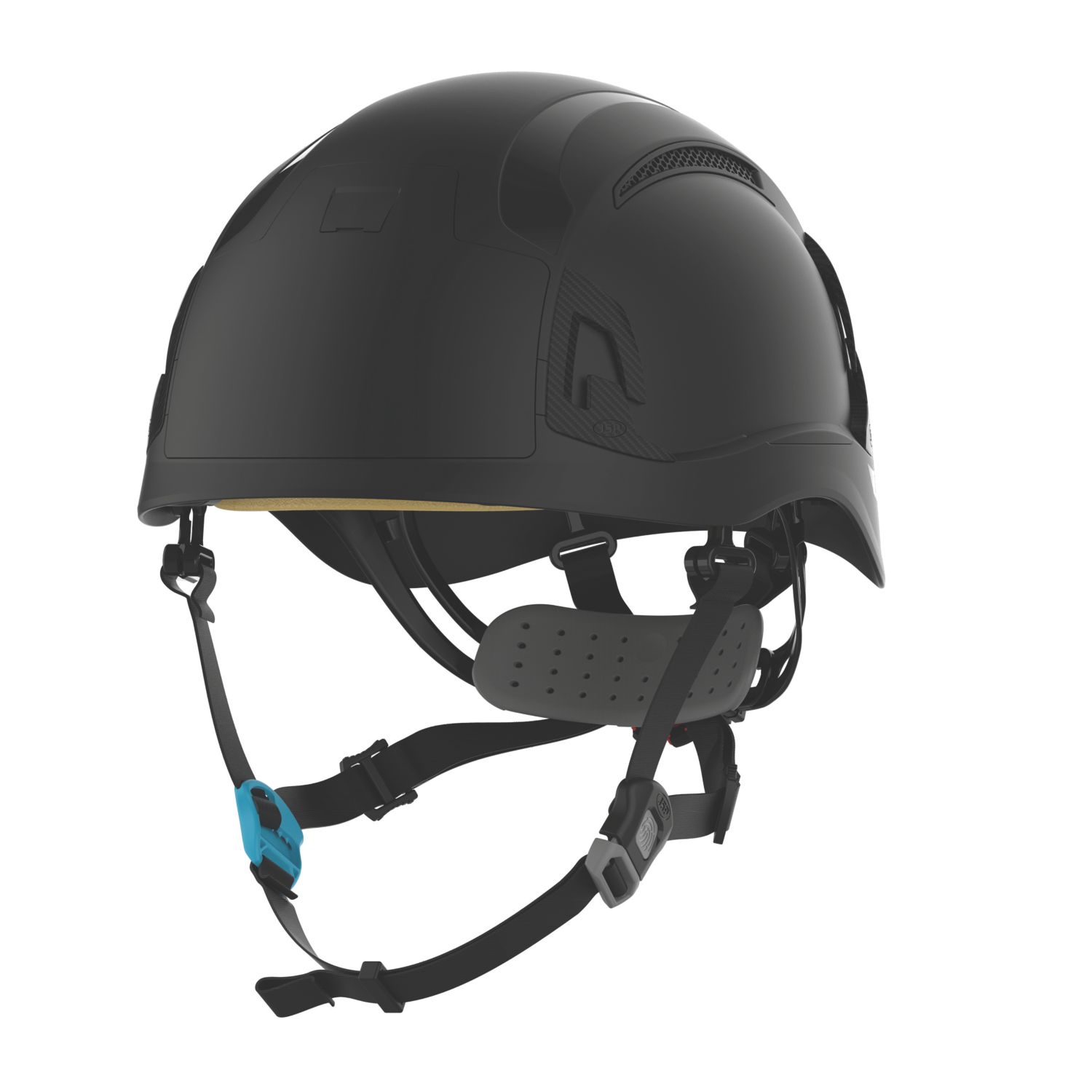 JSP EVO ALTA Skyworker Safety Helmet with Height Safety Chinstrap Black (604EE)
