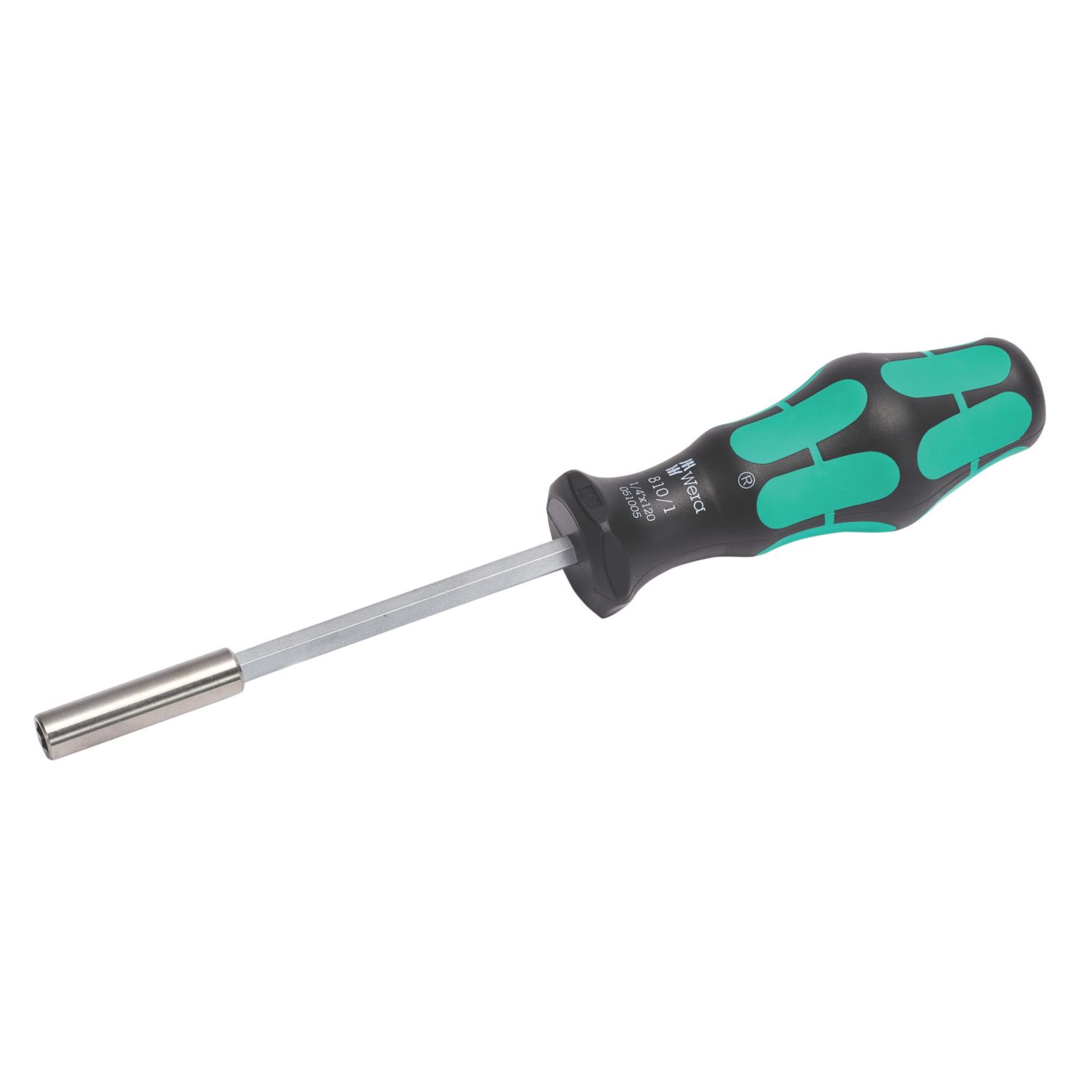 Wera Kraftform Plus 810/1 1/4" Hex Bit-Holding Driver Handle (605XX)