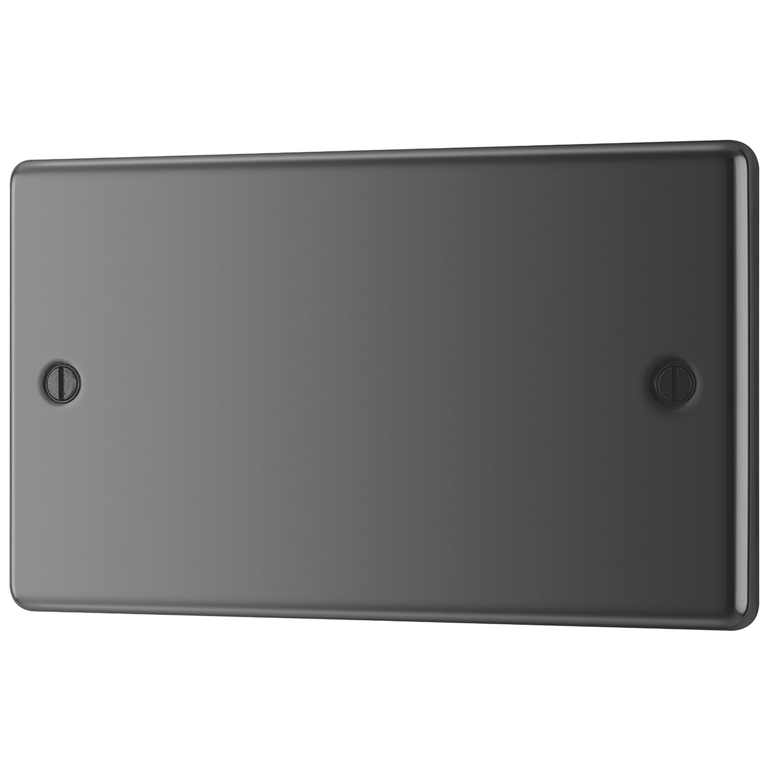 LAP 2-Gang Blanking Plate Black Nickel (60697)