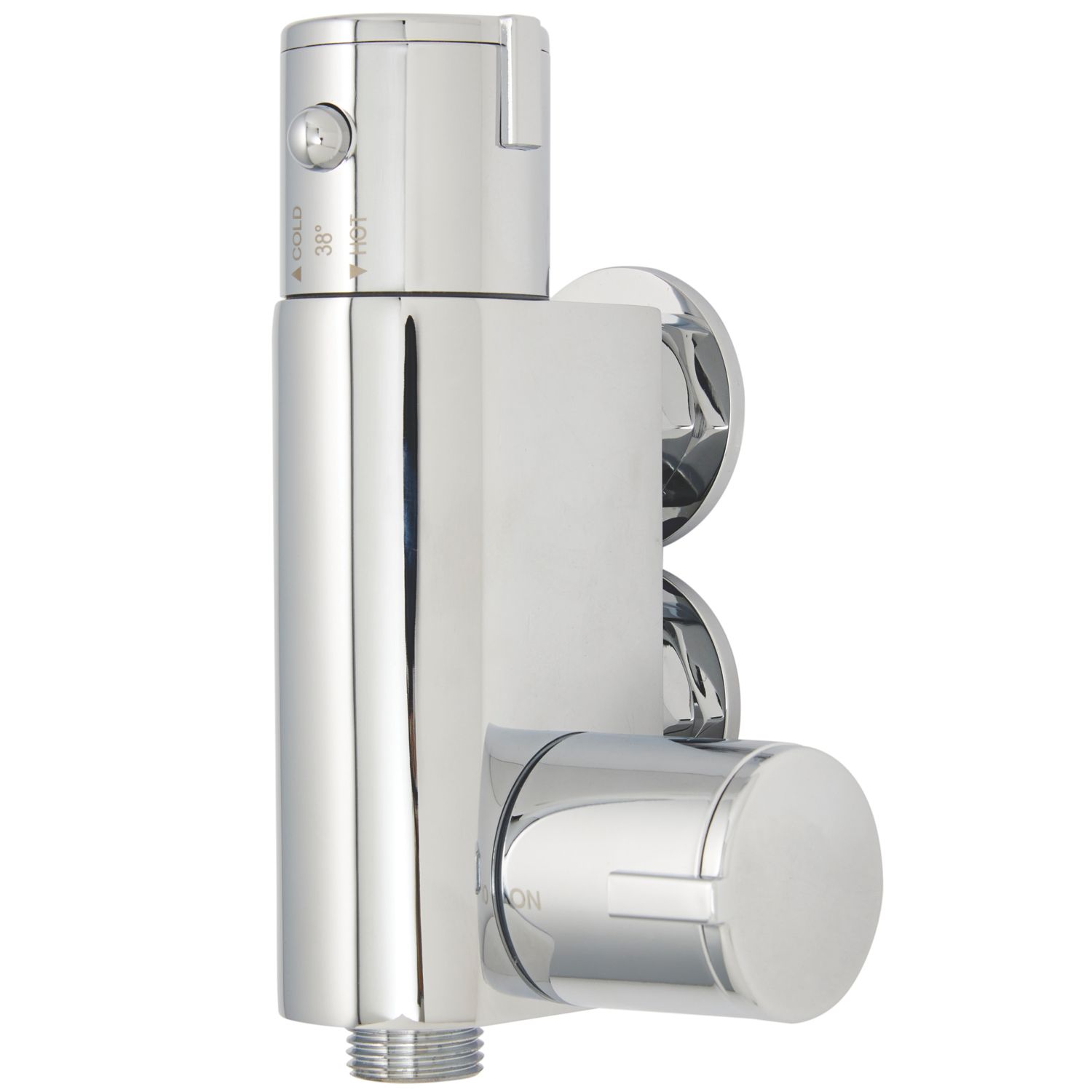 Highlife Bathrooms ASP Exposed Single Outlet Thermostatic Chrome Compact Vertical Bar Shower Valve (606TJ)