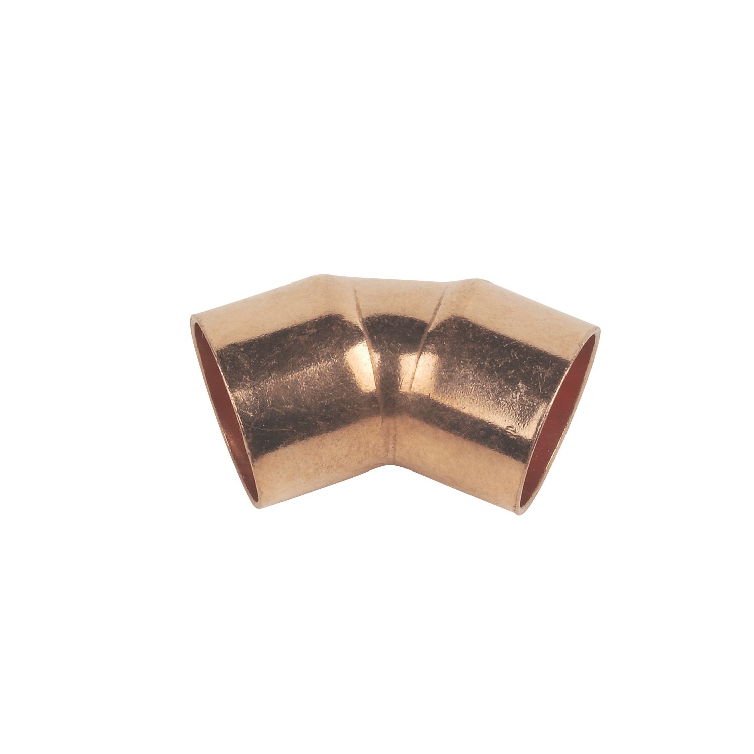 Flomasta Copper End Feed Equal 135° Elbows 22mm 10 Pack (60725)