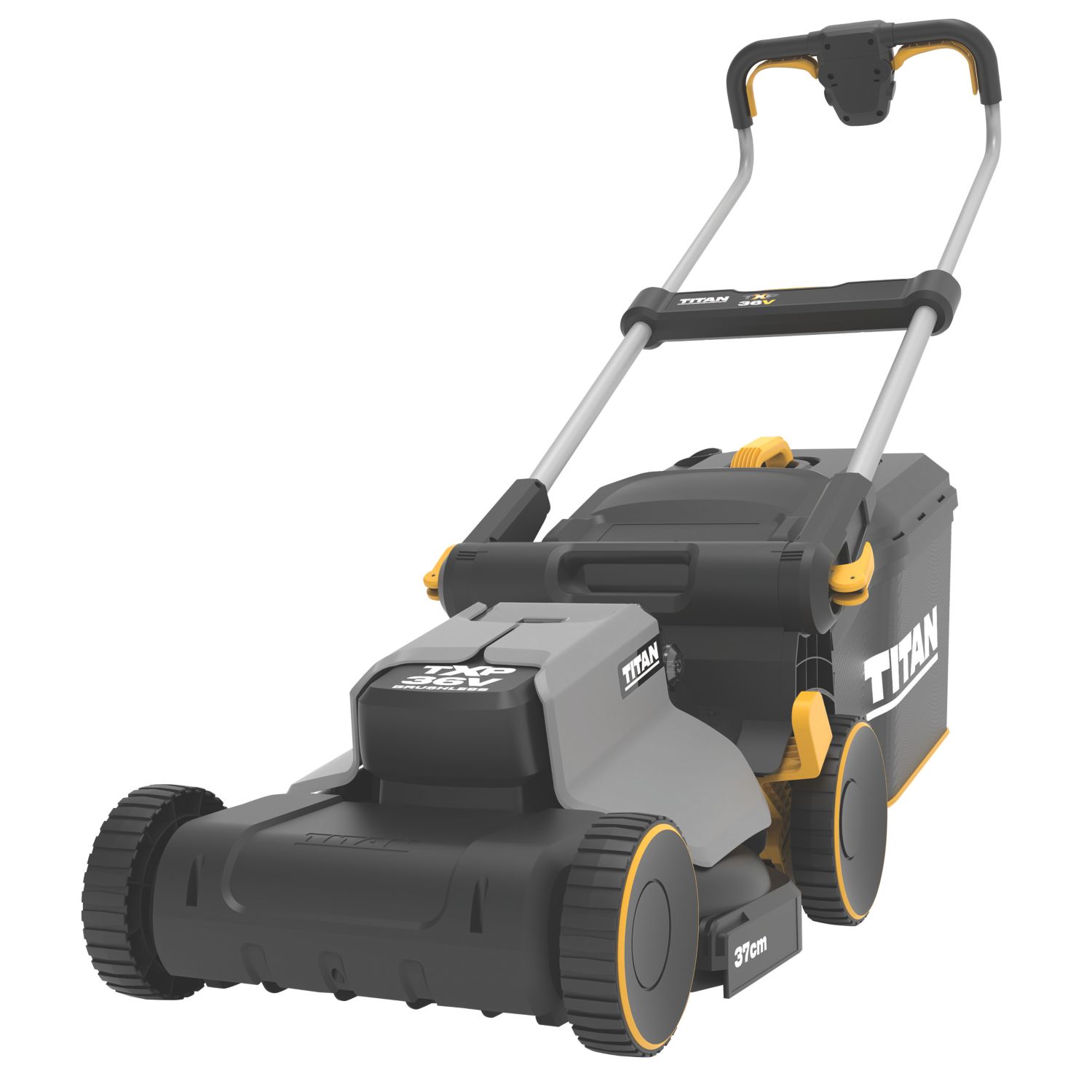 Titan 36V 1 x 4.0Ah Li-Ion TXP Brushless Cordless 37cm Rotary Lawn Mower (607PT)