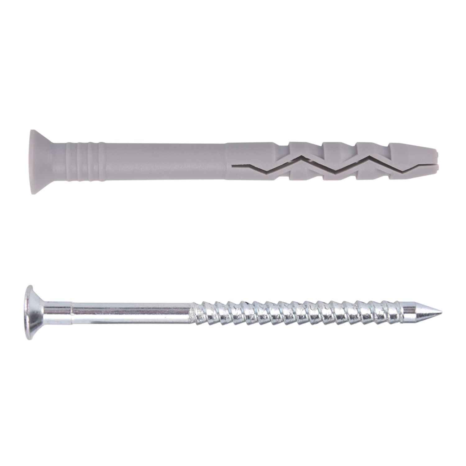 Easyfix Nylon & Steel Countersunk Head Hammer Fixings 10mm x 100mm 50 Pack (607YY)