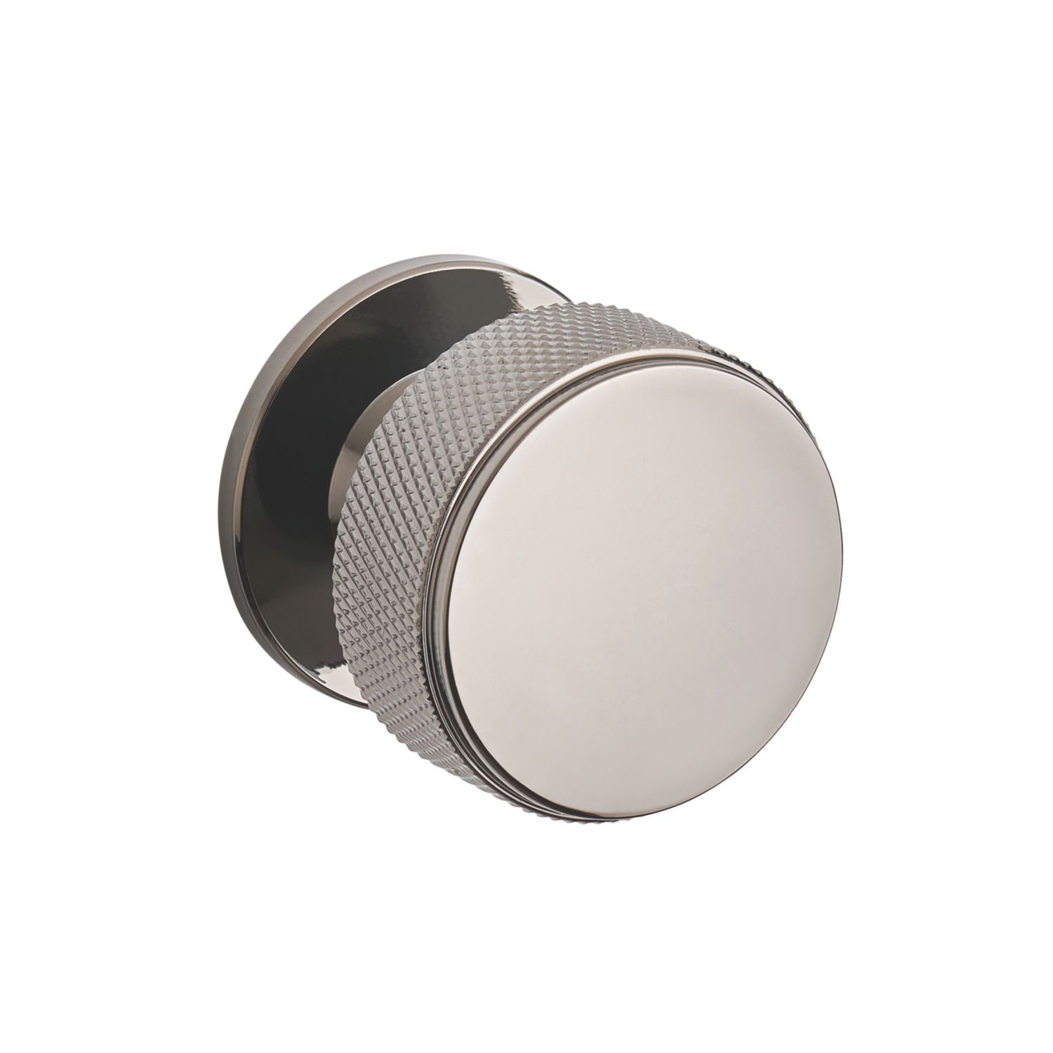 Elite Knobs & Handles Kensington Knurled Cabinet Knob Black Nickel 35mm (610KK)