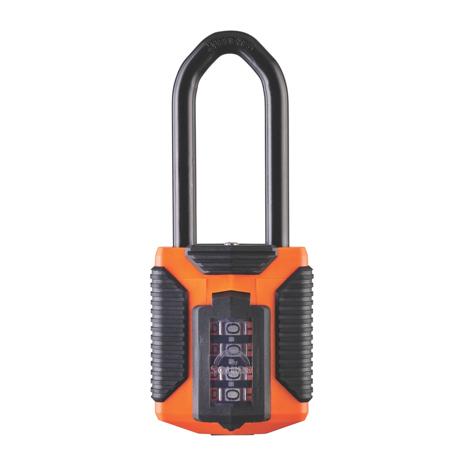 Squire CP50 2.5 ATLO Weatherproof Long Shackle Combination Padlock Orange 50mm (611KH)