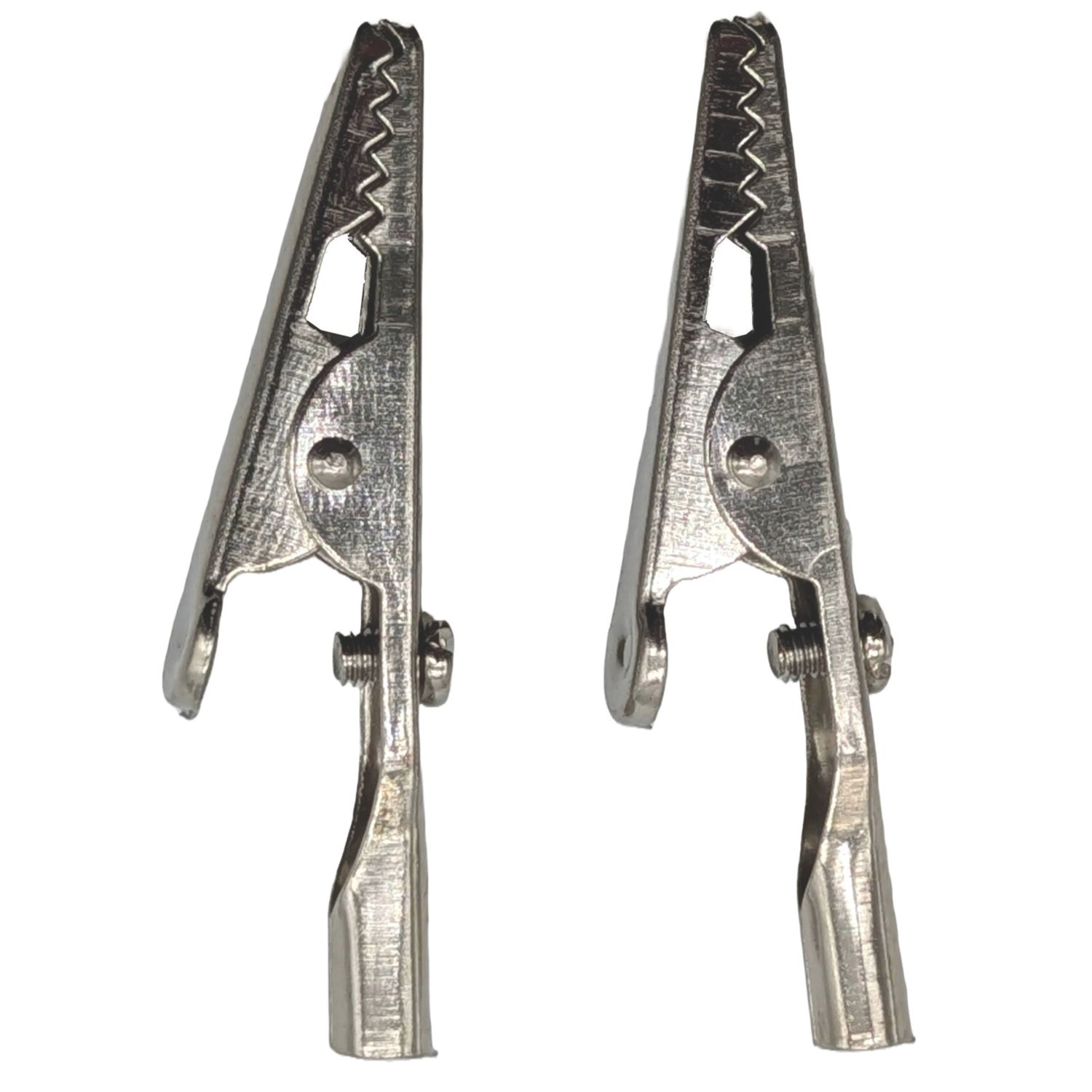 Pearl Consumables 5A Non-Insulated Crocodile Clips 2 Pack (612YY)