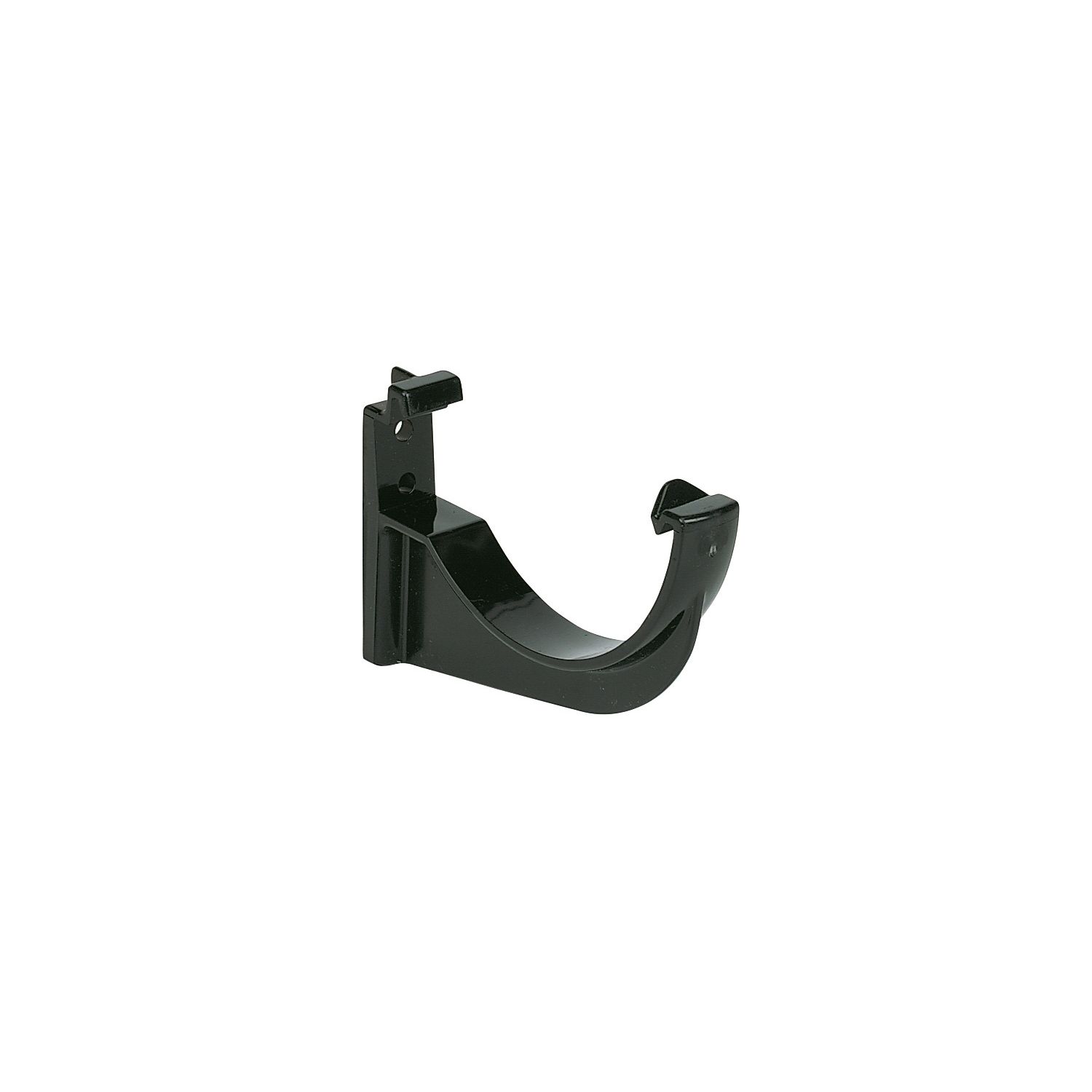 FloPlast uPVC Half Round Fascia Brackets Black 112mm 10 Pack (61345)