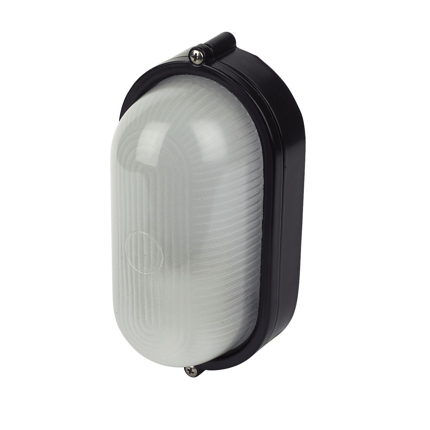 Essentials Napoli Outdoor Oval Bulkhead Black (61424)