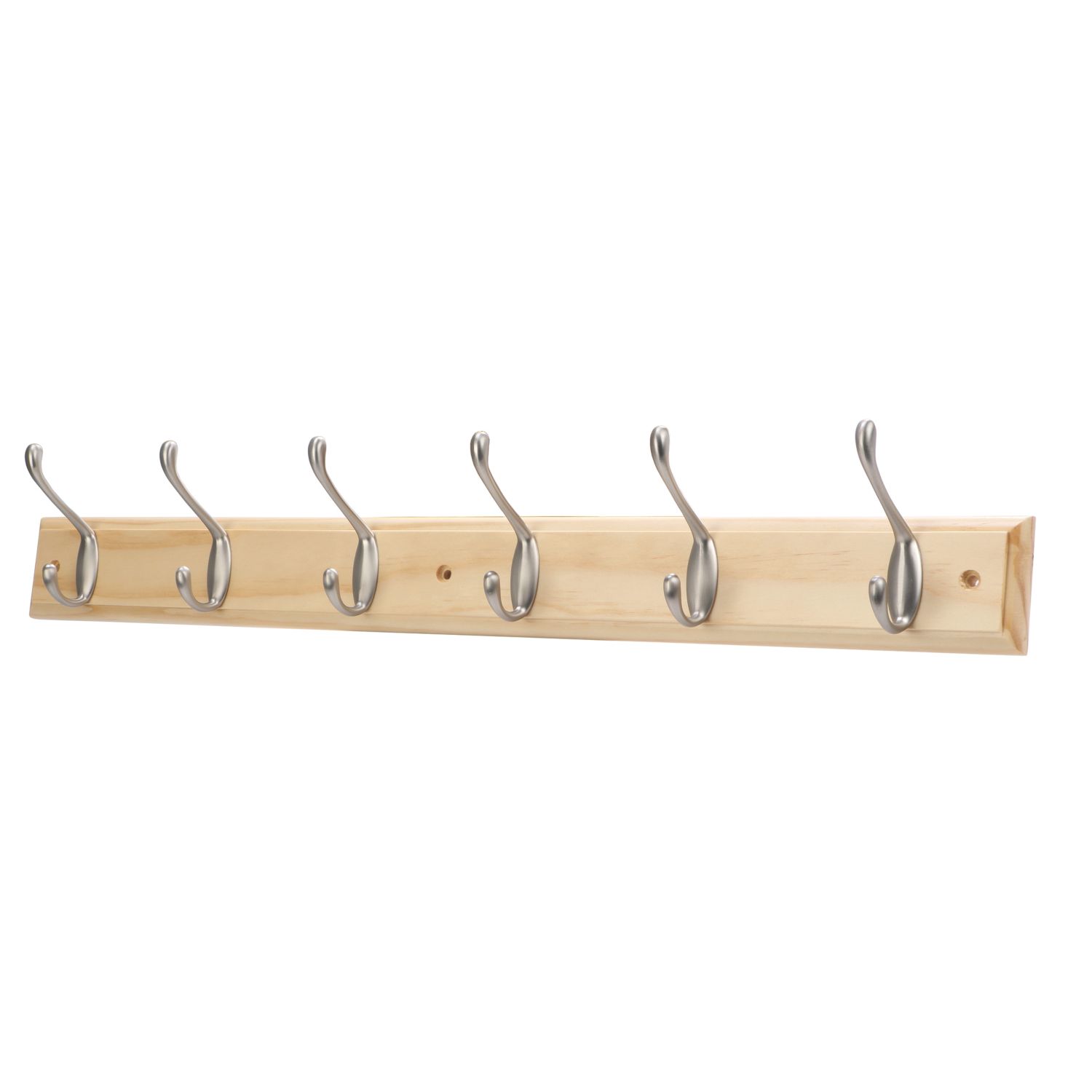 Essentials 6-Hook Rail Pine 685mm x 105mm (614TE)