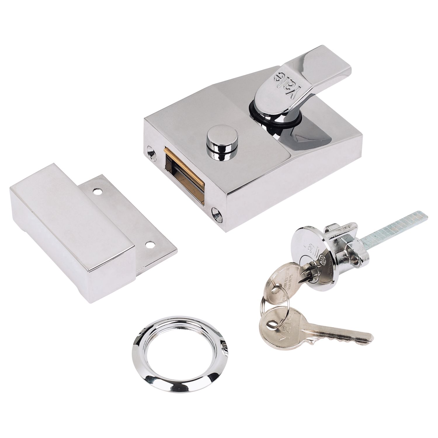 Yale 89 Night Latch Chrome-Plated 60mm Backset (61509)