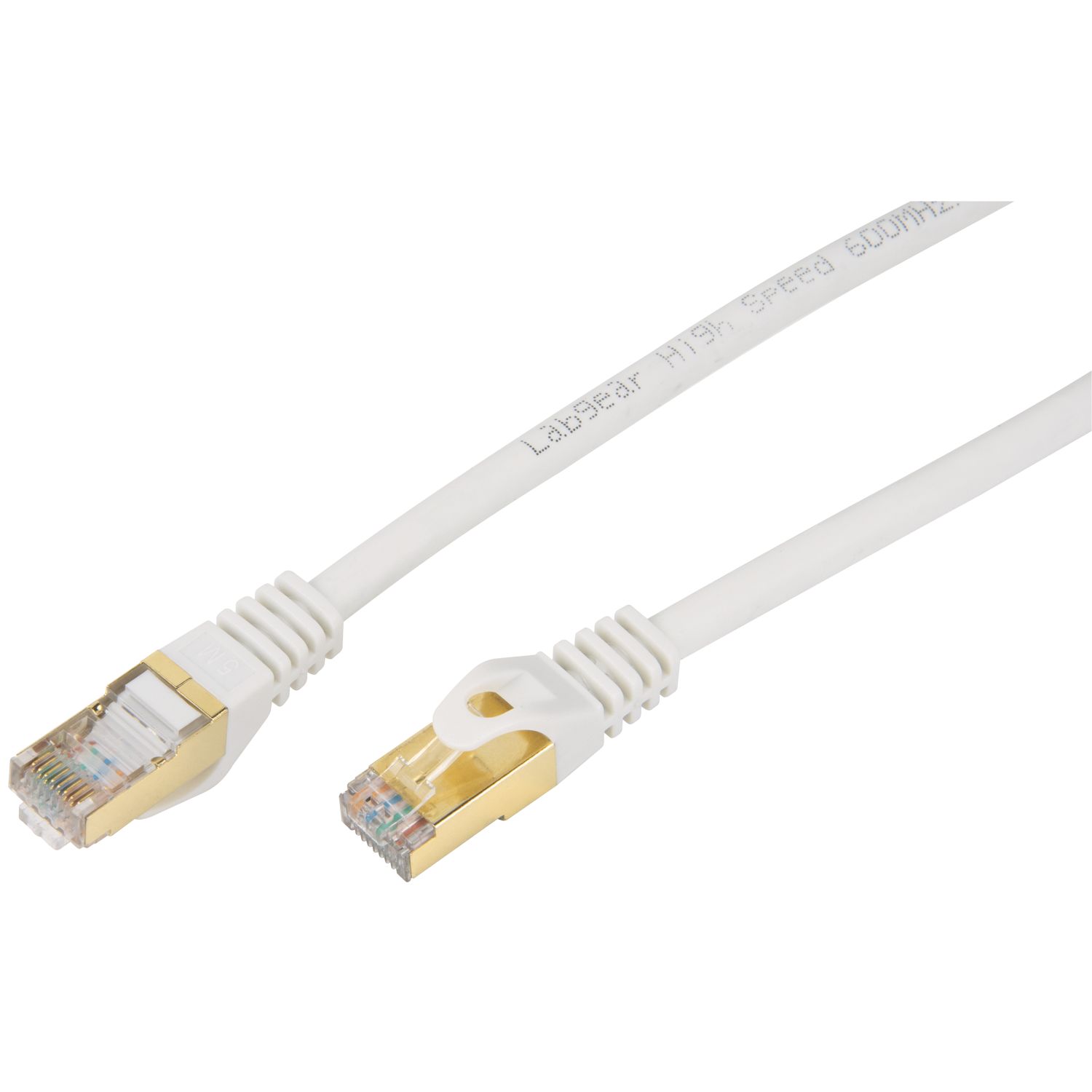 Labgear White Shielded RJ45 Cat 7 Ethernet Patch Lead 0.5m (615KH)