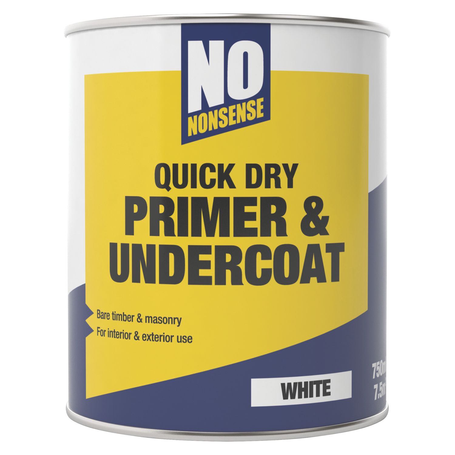 No Nonsense 750ml White Interior Primer Undercoat (616FG)