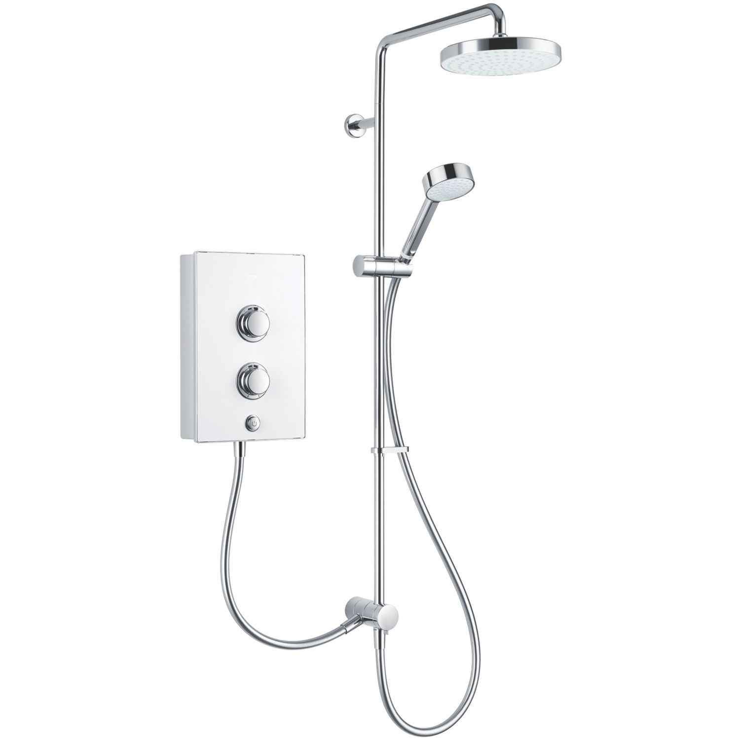 Mira Decor Dual White/Chrome 10.8kW Manual Electric Shower (616GV)
