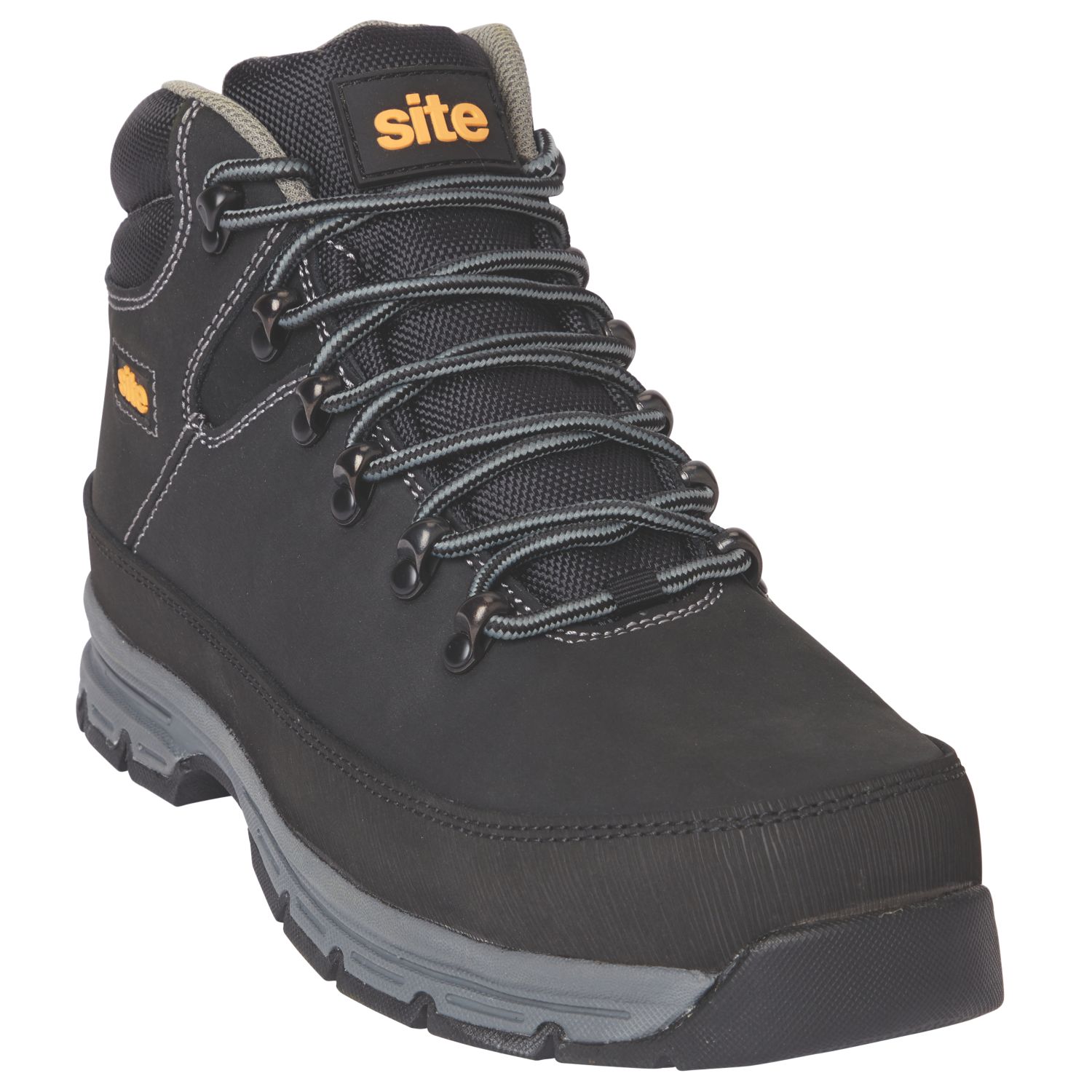 Site Bronzite Size 8 Black Steel Toe Cap Safety Boots (616KY)