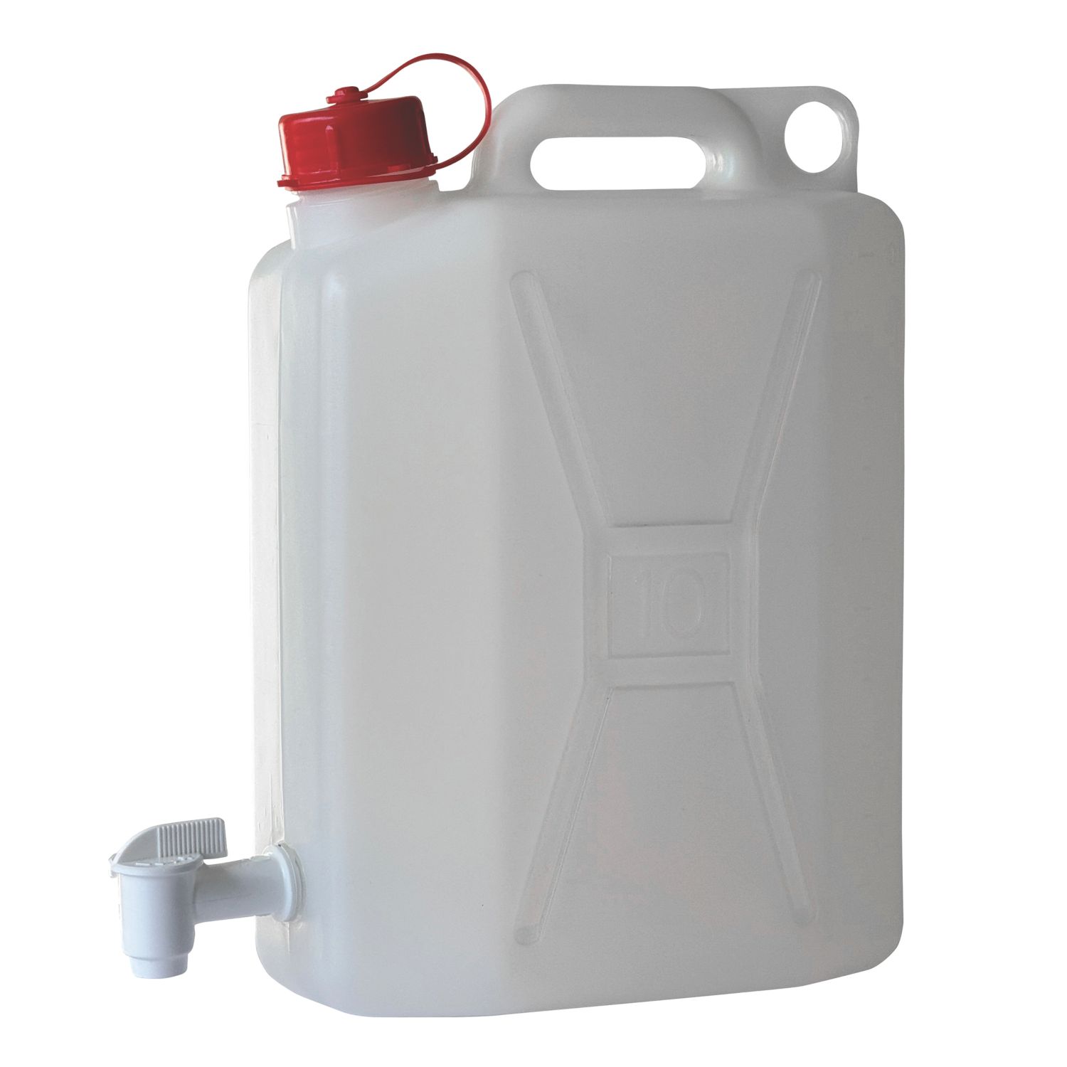 Hilka Pro-Craft Plastic Water Container with Tap White 10Ltr (617PA)