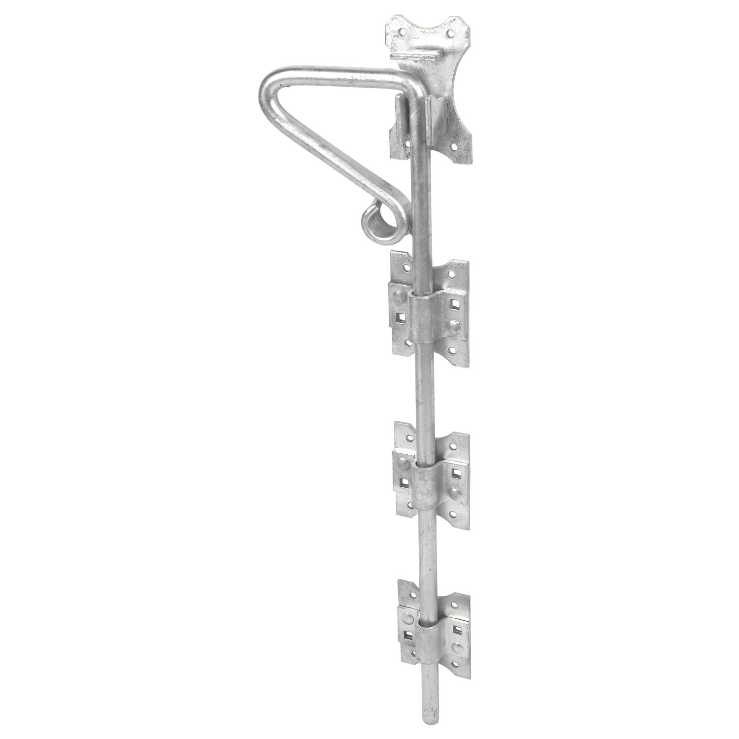 GateMate Heavy Duty Ornamental Drop Bolt Silver 600mm (619YV)