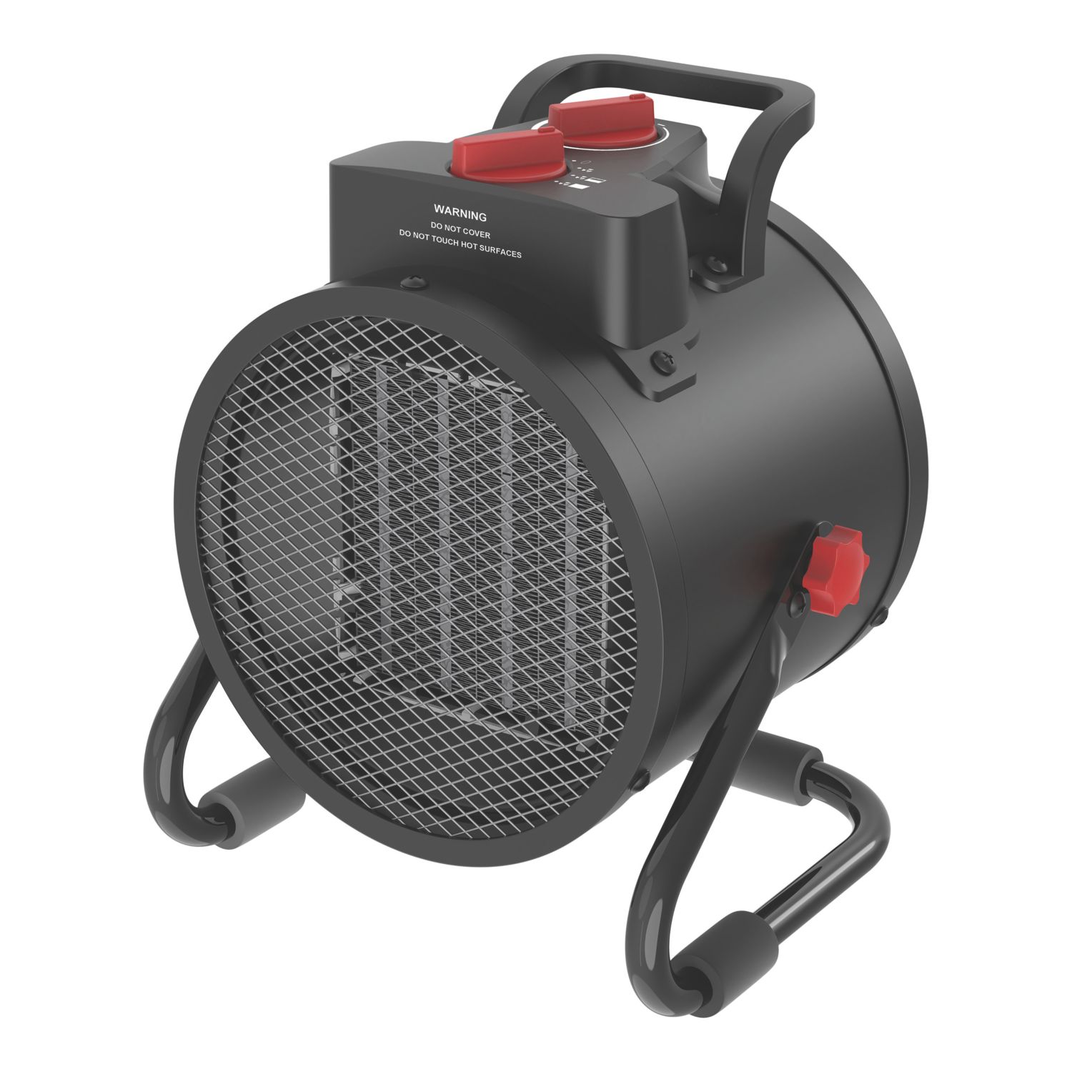 Carreg 2000W Electric Portable Fan Heater Black (620CJ)