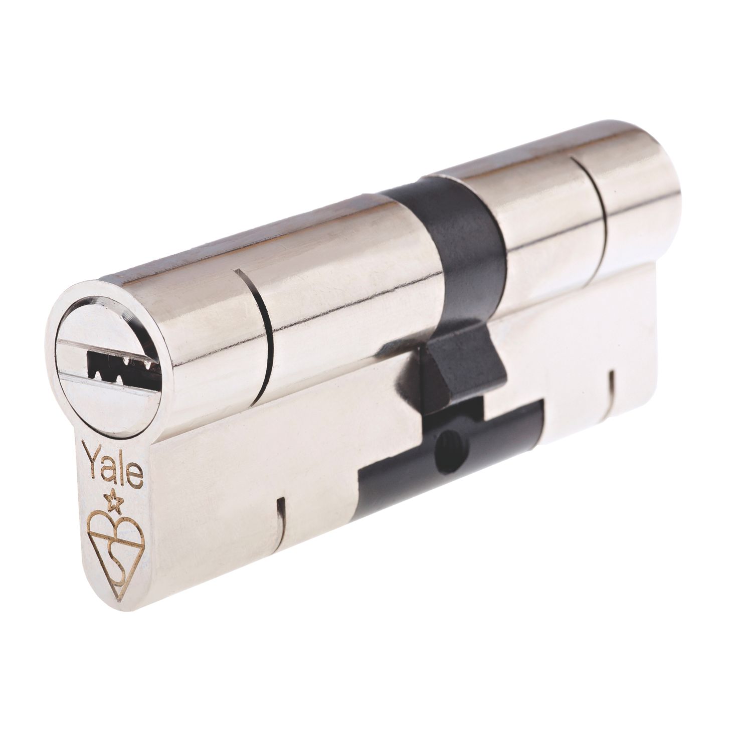 Yale Fire Rated 1 Star Double Superior Euro Profile Cylinder 40-45 (85mm) Nickel (6211T)