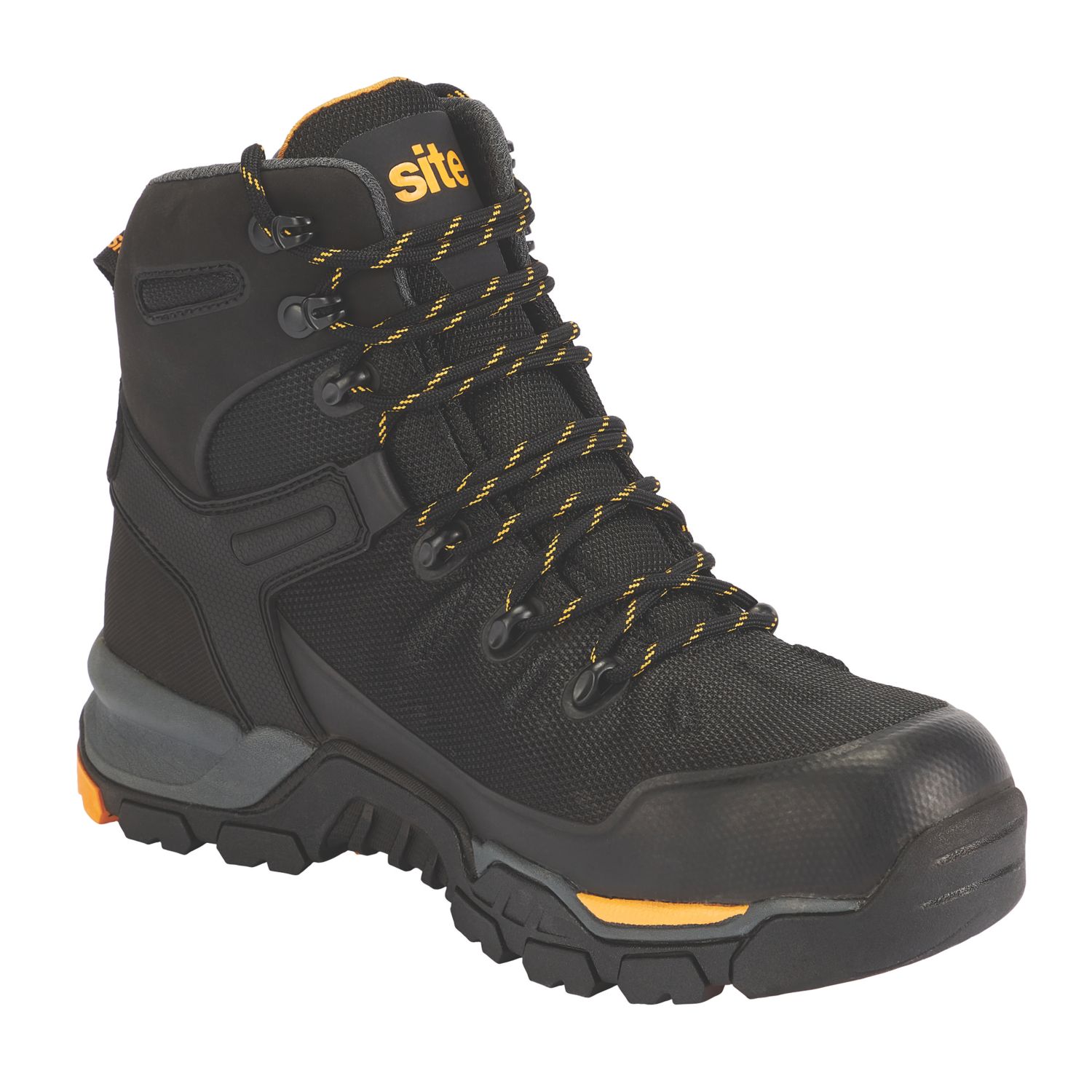Site Densham Size 9 Black Safety Boots (622RV)