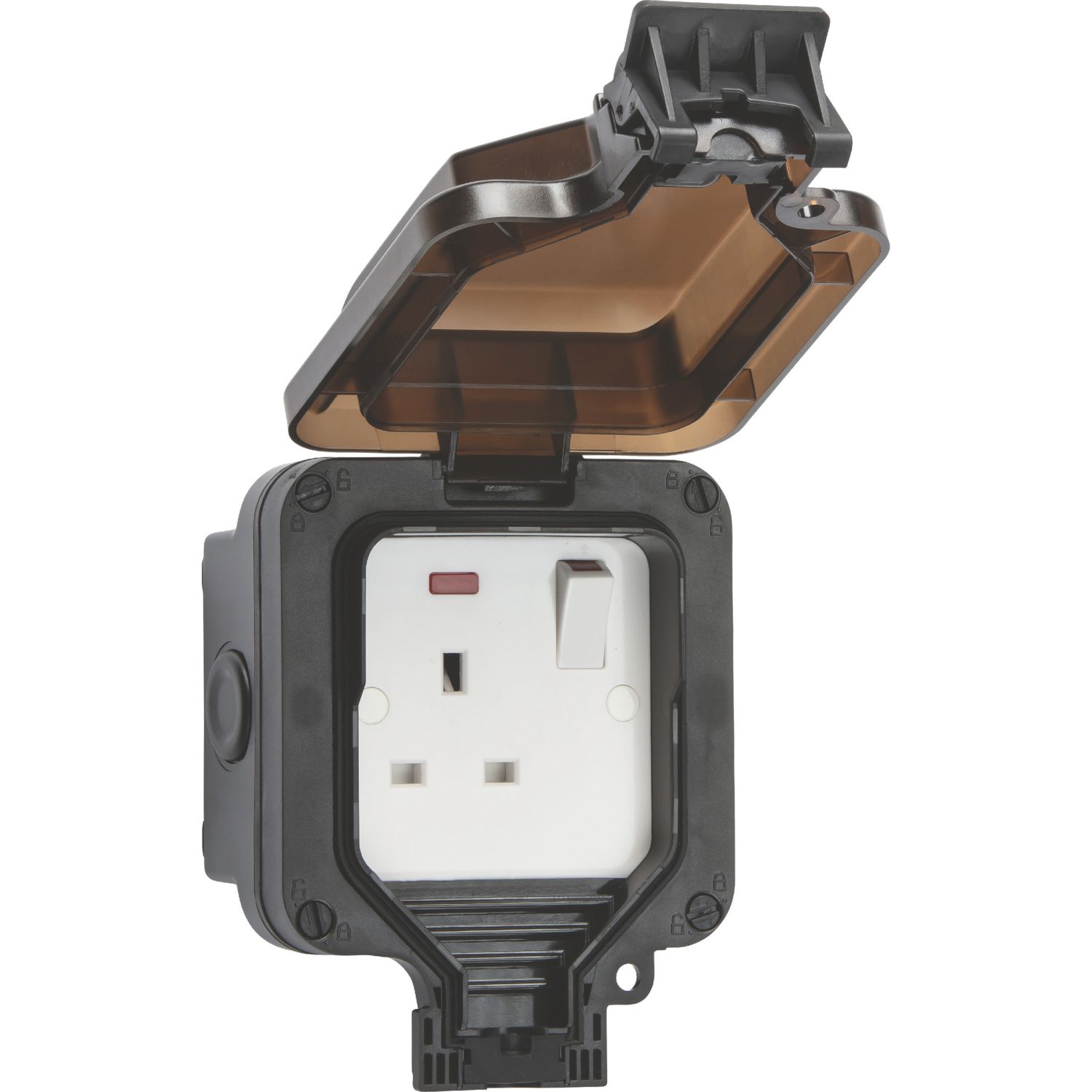 Knightsbridge IP66 13A 1-Gang DP Weatherproof Outdoor Switched Socket (622VF)