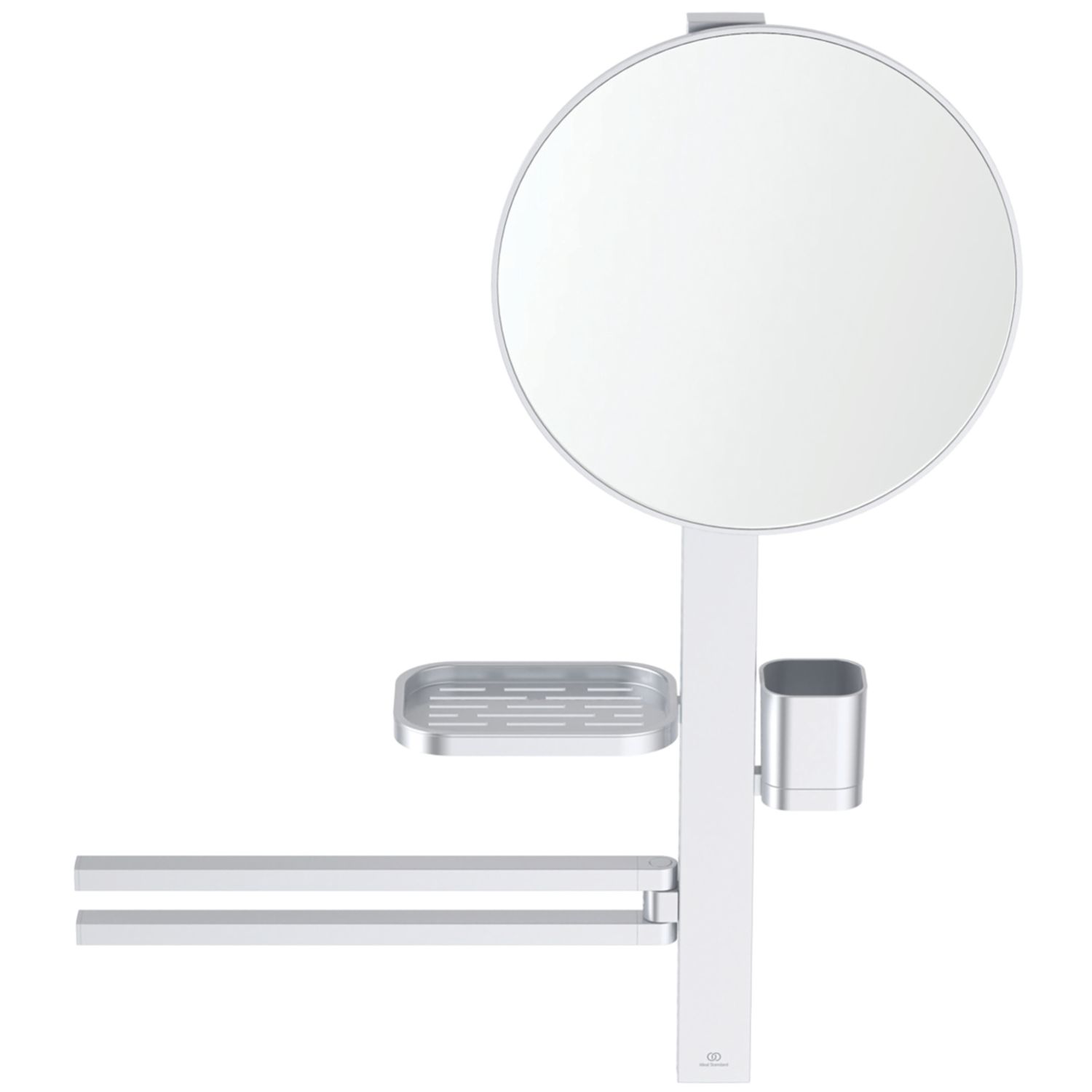 Ideal Standard Alu+ Mirror with Beauty Bar Silver 580mm x 146mm x 717mm (623KU)