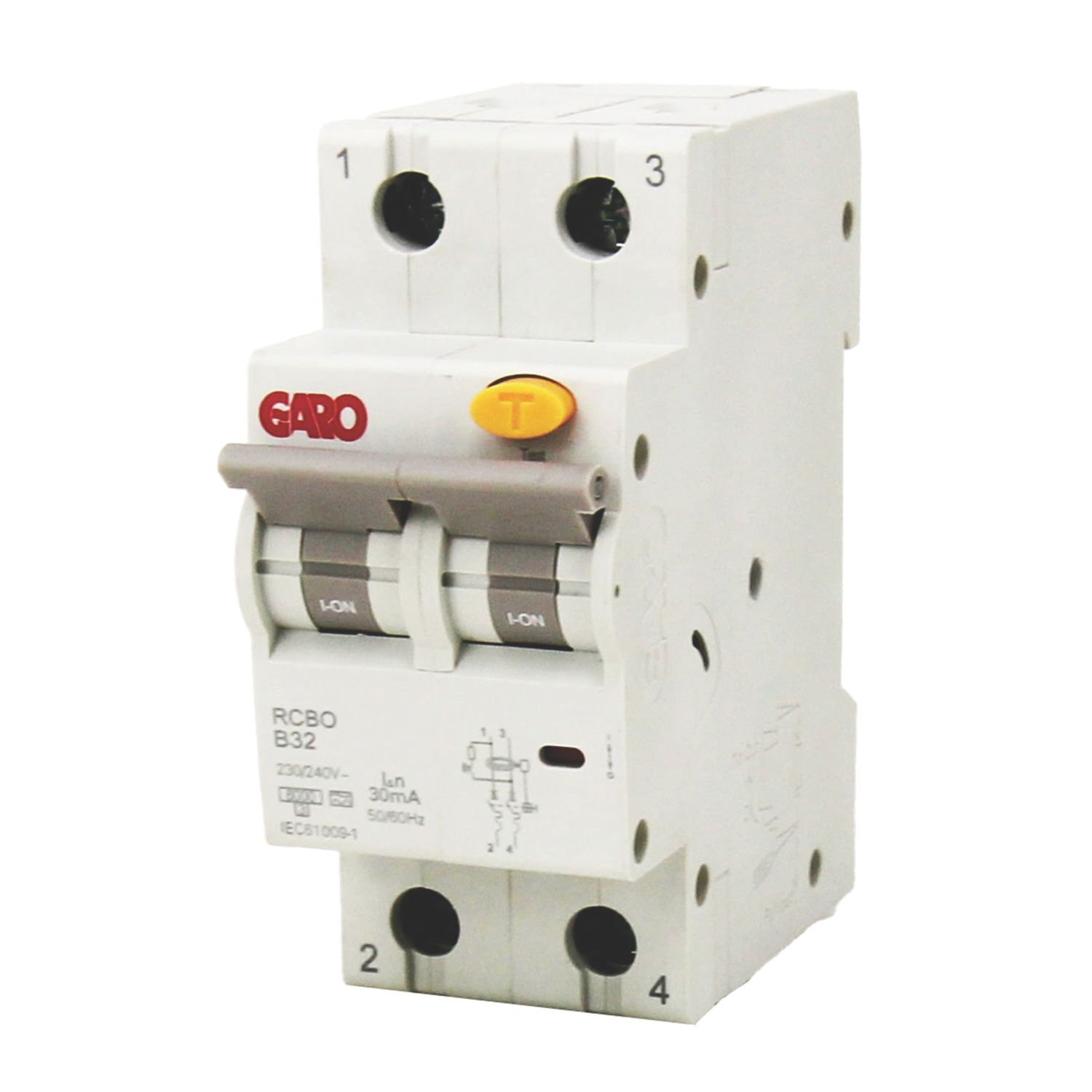 Garo RCBOGRB32 32A 30mA Type A SP A Curve RCBO (624HK)