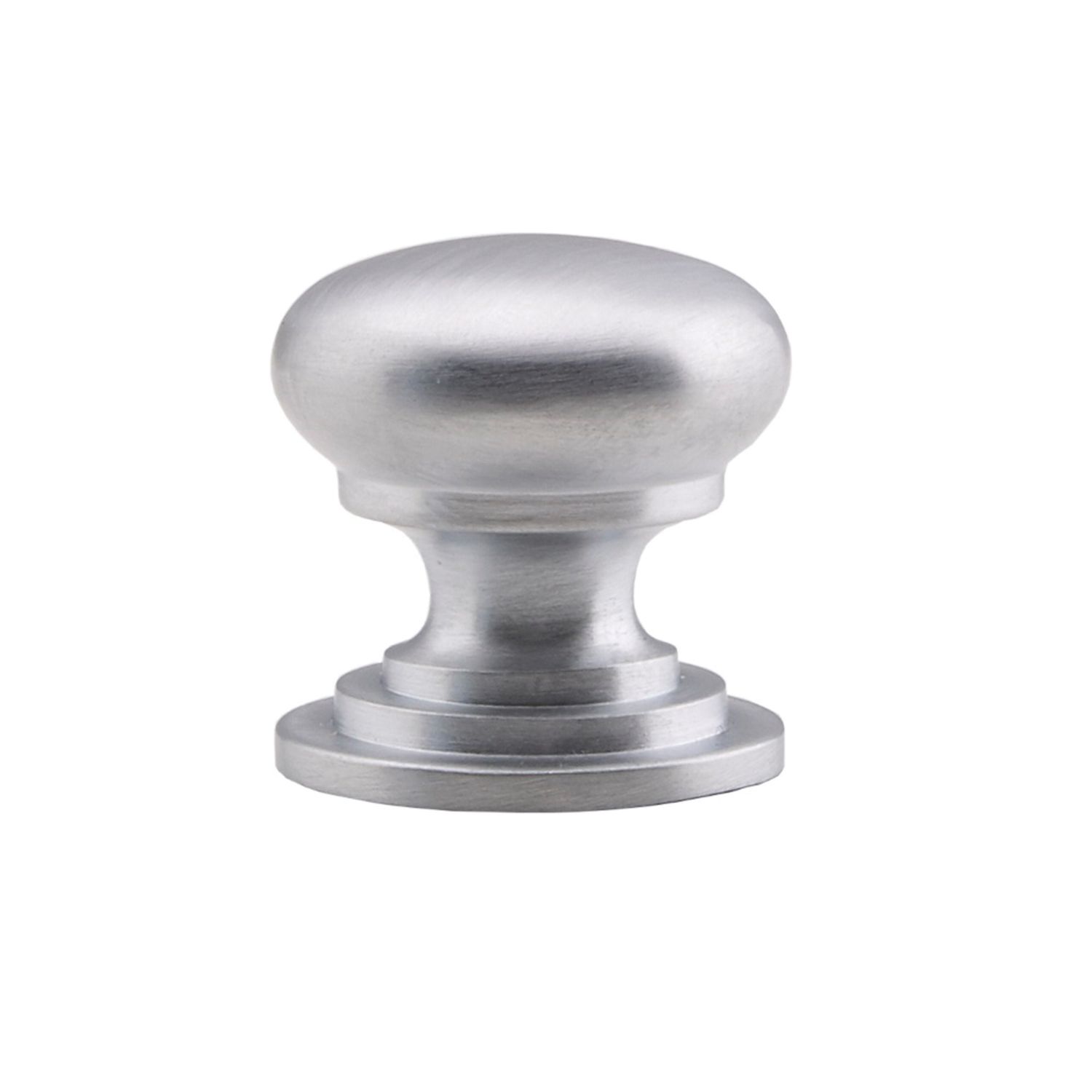 Fingertip Design Victorian Cupboard Knob Satin Chrome 38mm (6267P)
