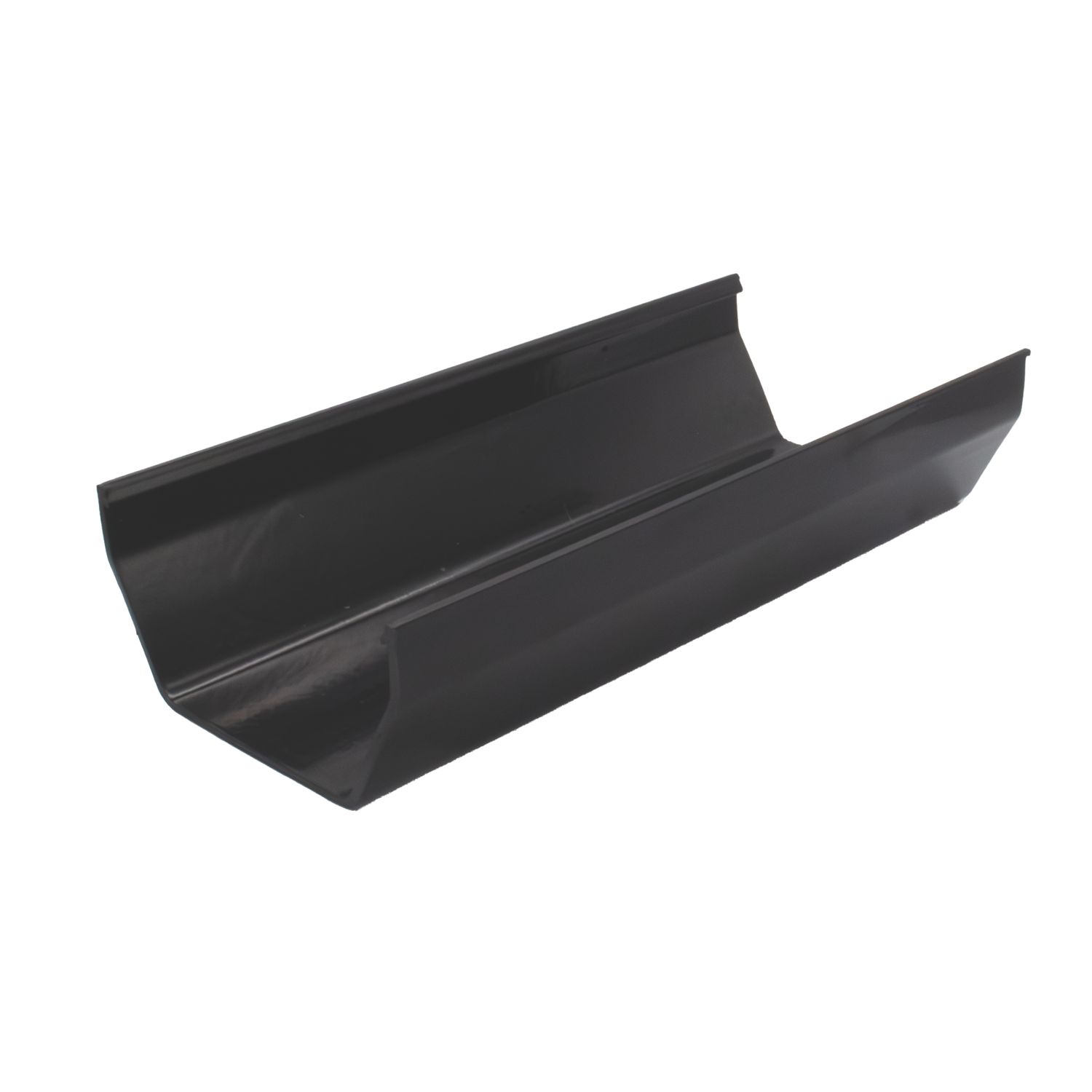 FloPlast RGS3B uPVC Square Gutter Black 114mm x 3m (62710)