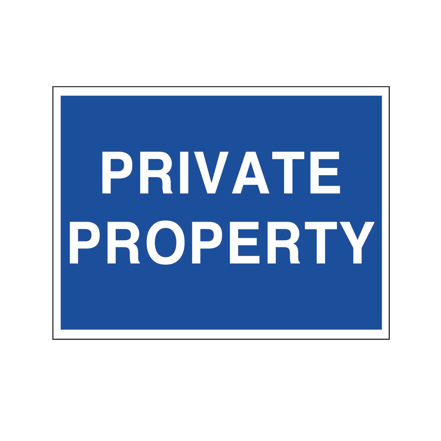 "Private Property" Sign 250mm x 350mm (6277T)
