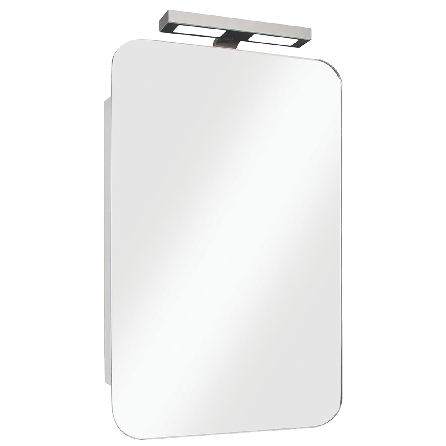 Croydex Medway Illuminated Mirror Cabinet With 258lm LED Light Chrome Gloss 380mm x 110mm x 500mm (627HF)